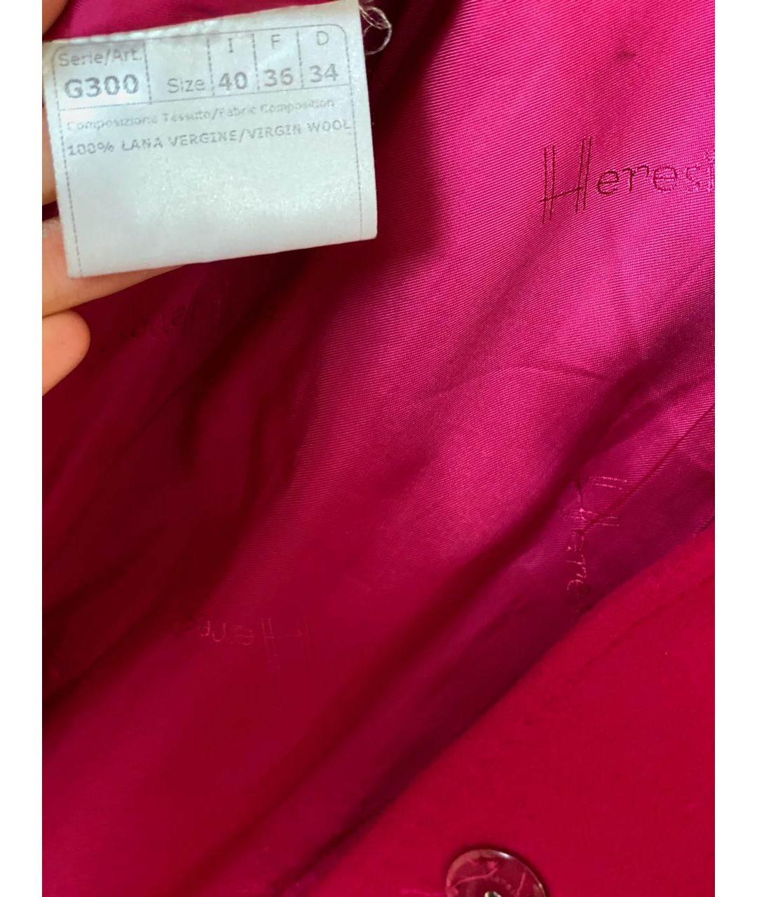 HERESIS Розовое кашемировое пальто, фото 7