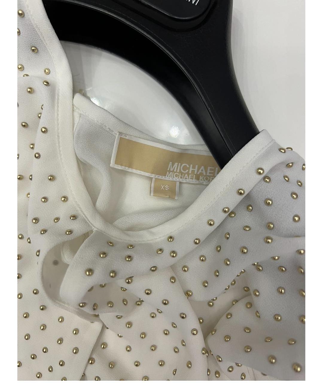 MICHAEL KORS Белая полиэстеровая блузы, фото 3