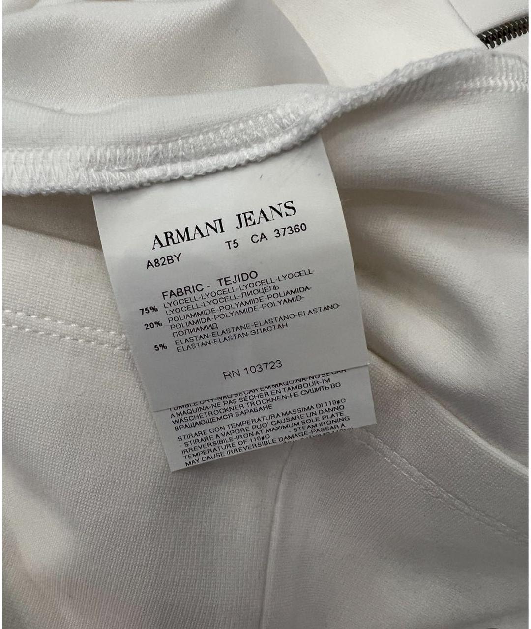 ARMANI JEANS Белое повседневное платье, фото 7