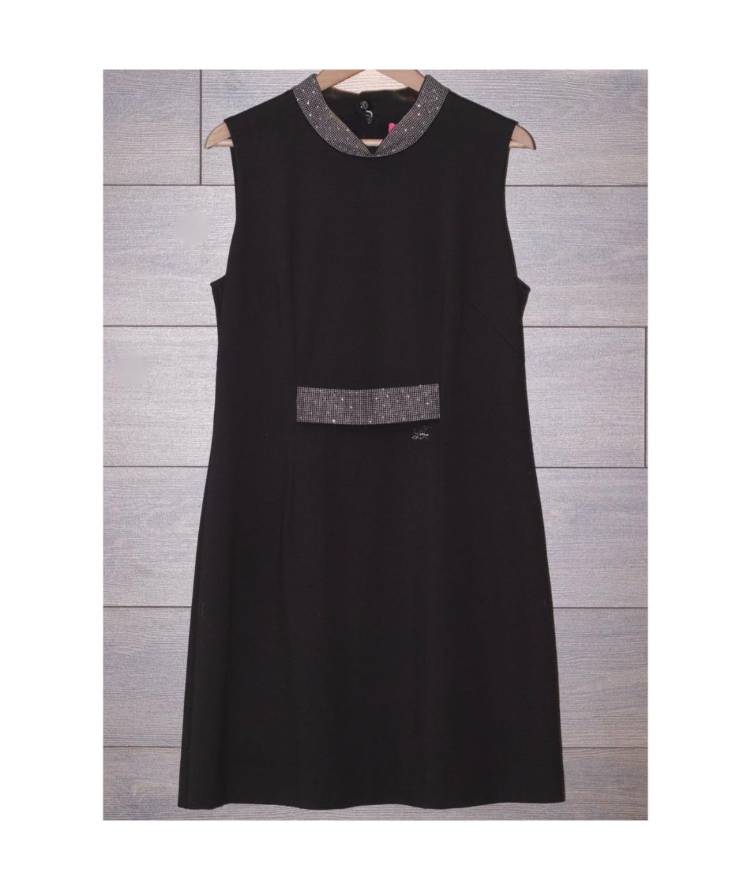 VDP Черное вискозное коктейльное платье, фото 5