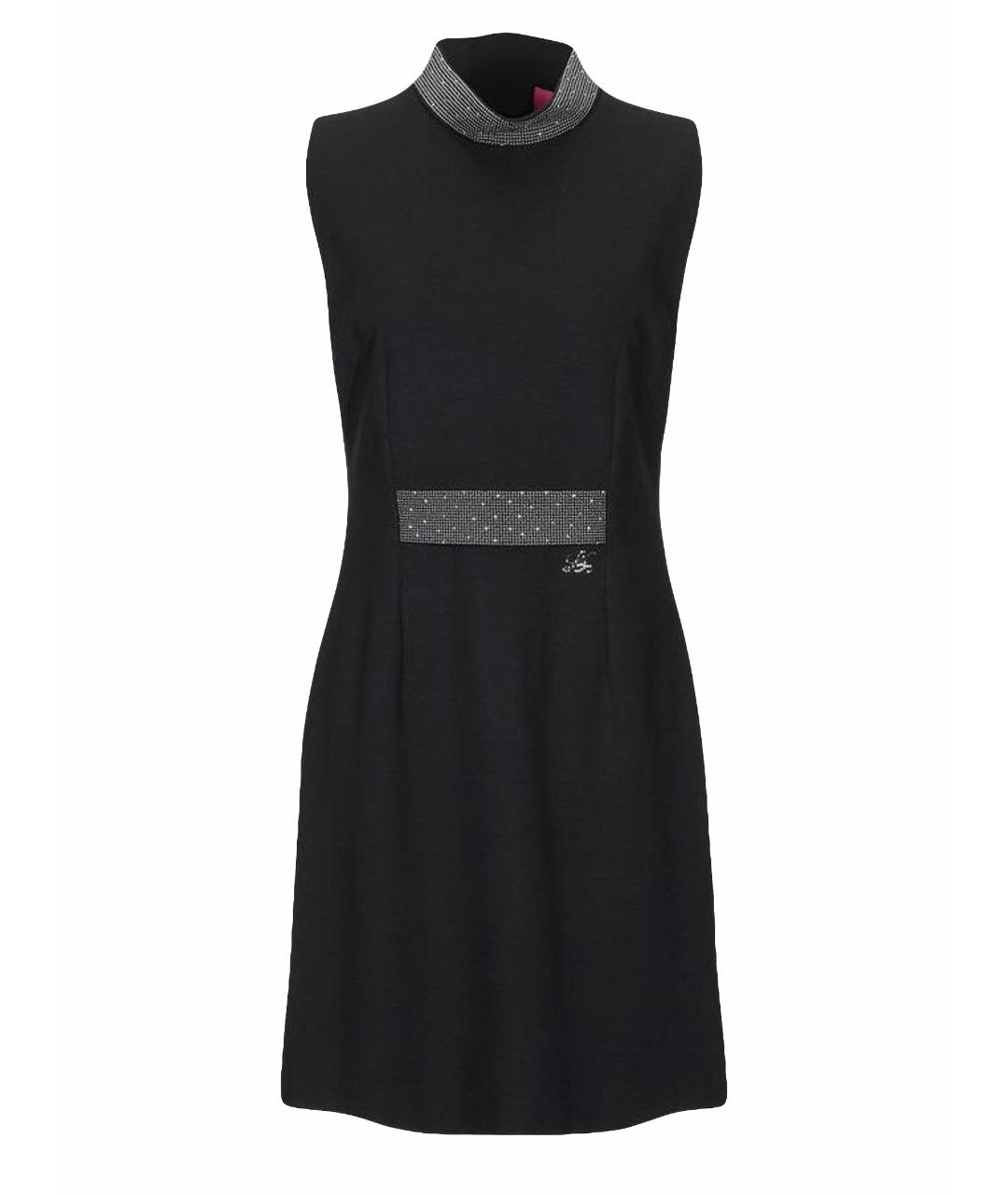 VDP Черное вискозное коктейльное платье, фото 1