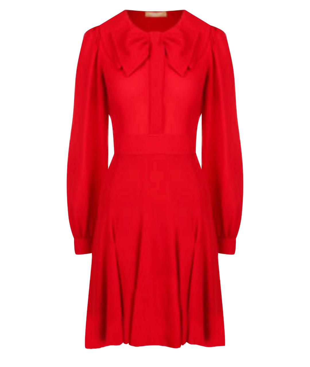 MICHAEL KORS COLLECTION Красное шелковое повседневное платье, фото 1