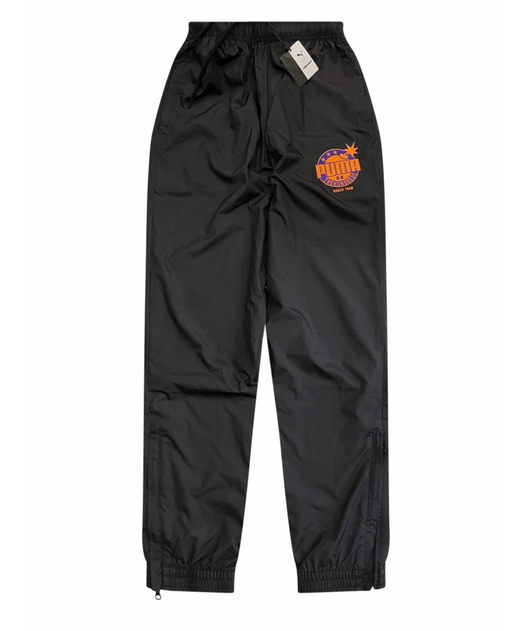 PUMA Черные полиэстеровые спортивные брюки и шорты, фото 1