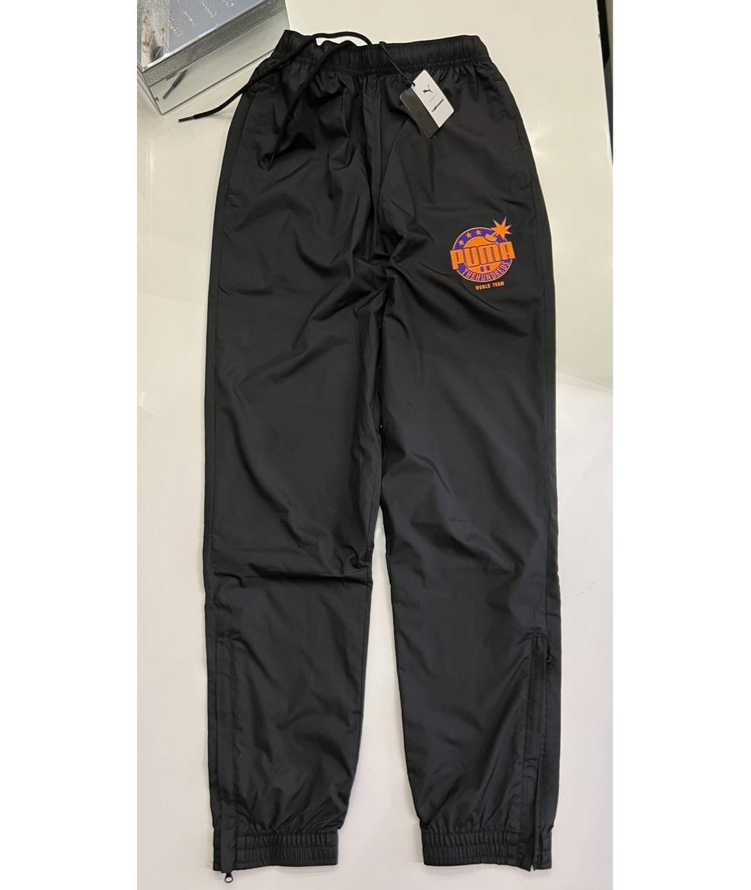 PUMA Черные полиэстеровые спортивные брюки и шорты, фото 5