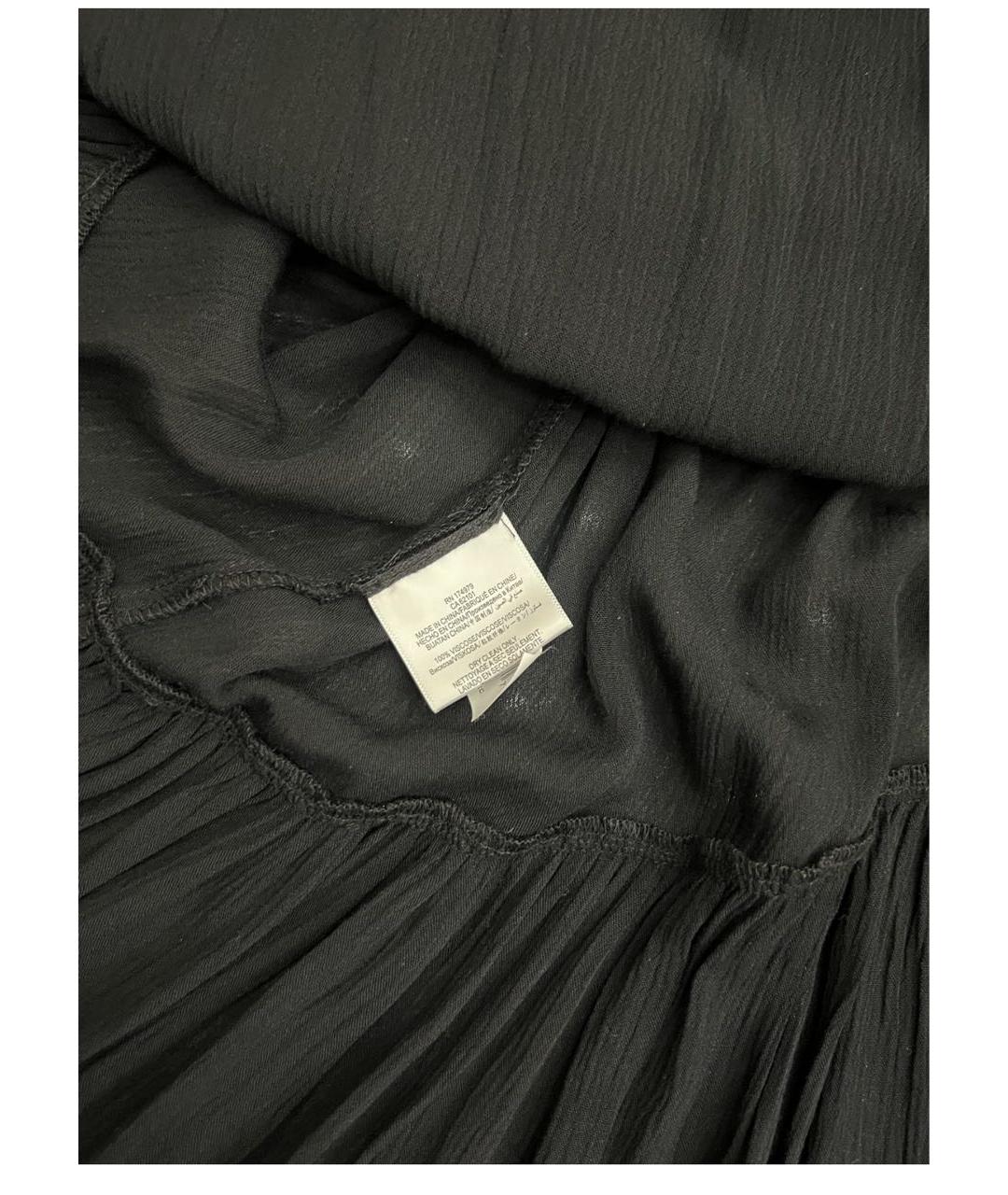 BCBG MAXAZRIA Черное вискозное повседневное платье, фото 6