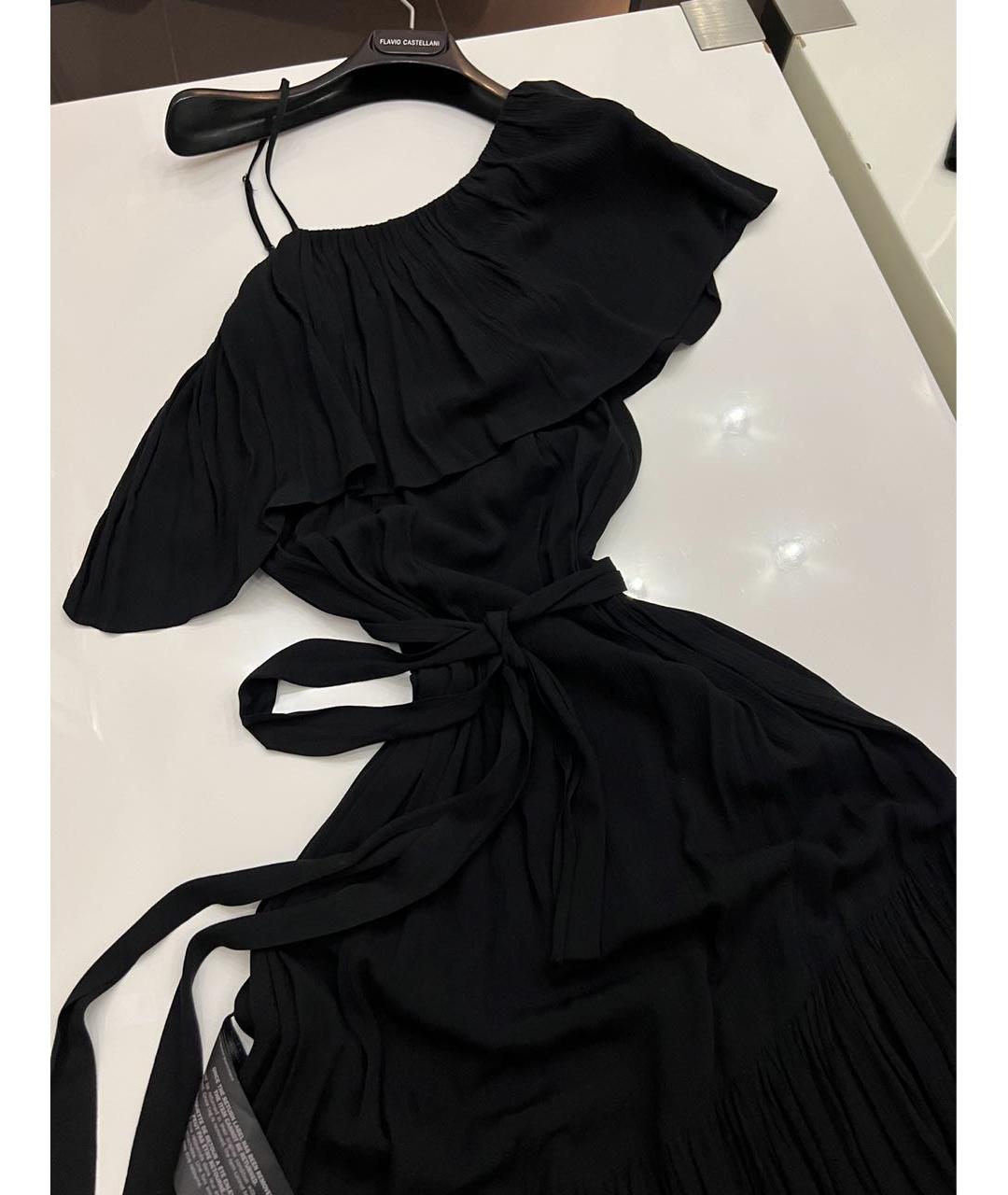 BCBG MAXAZRIA Черное вискозное повседневное платье, фото 4