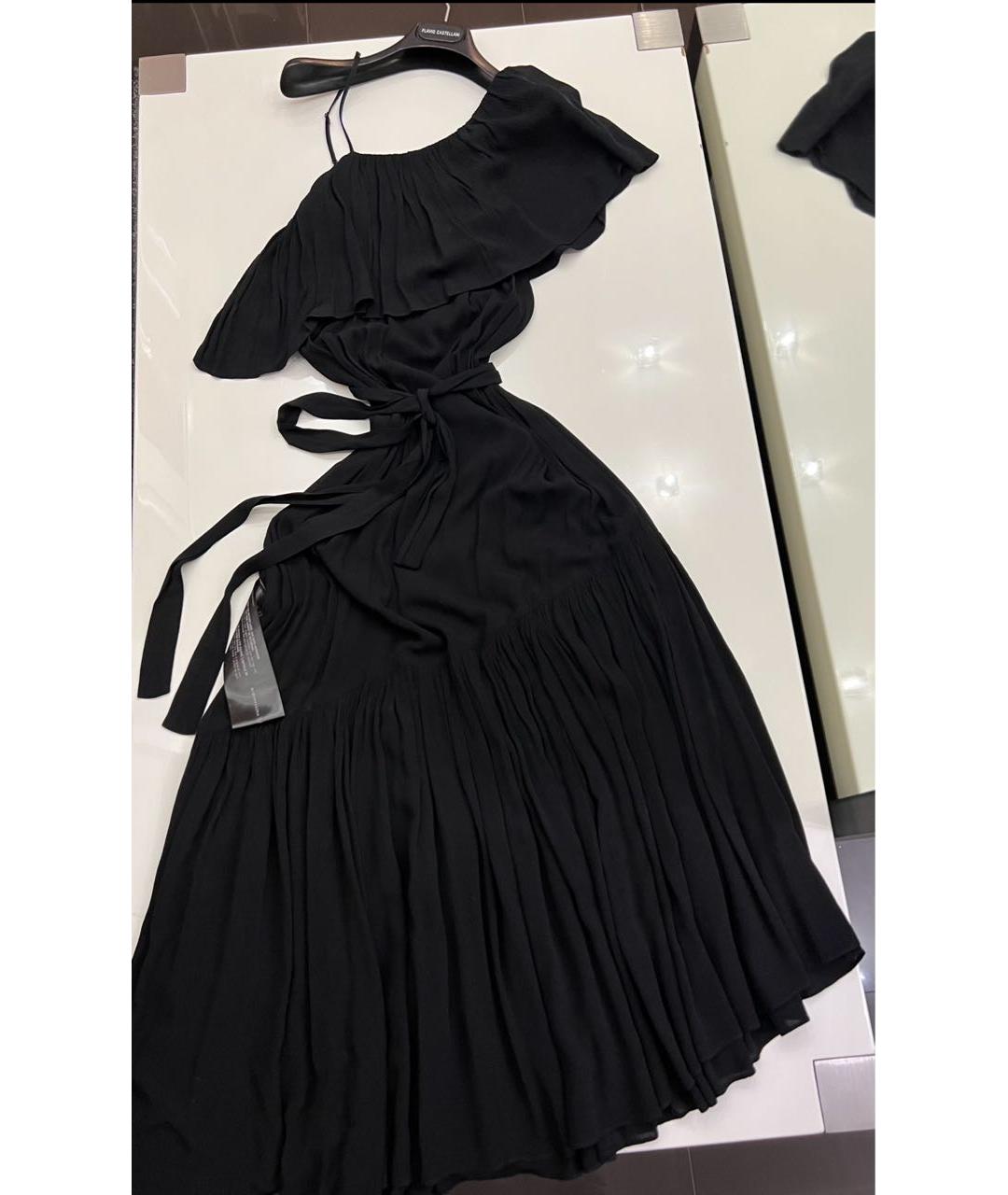BCBG MAXAZRIA Черное вискозное повседневное платье, фото 9