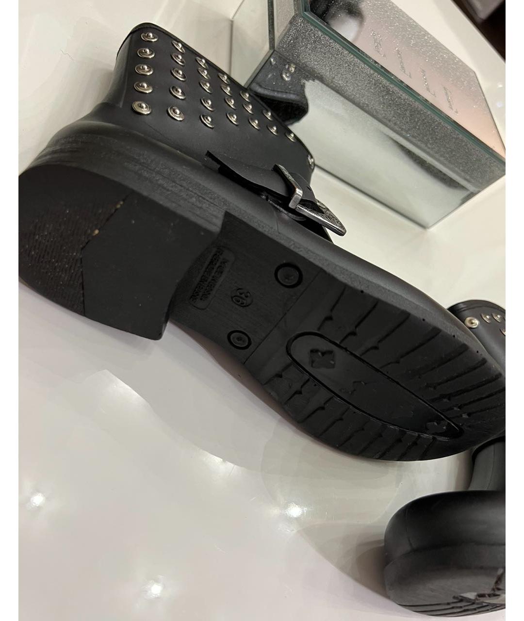 DIESEL Черные резиновые ботинки, фото 5