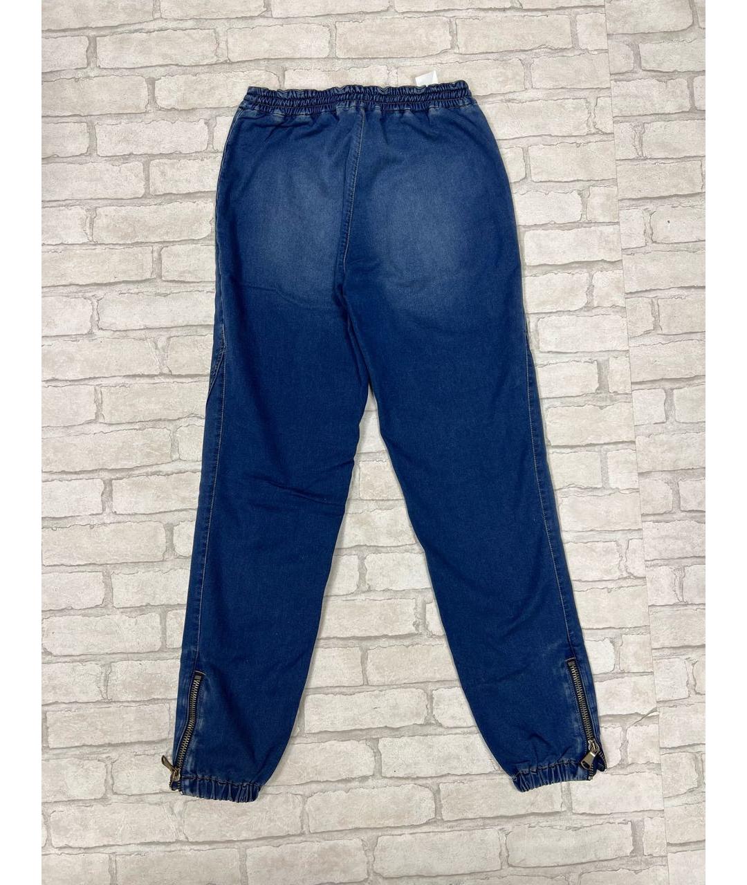 ERMANNO ERMANNO Голубые хлопковые джинсы слим, фото 2