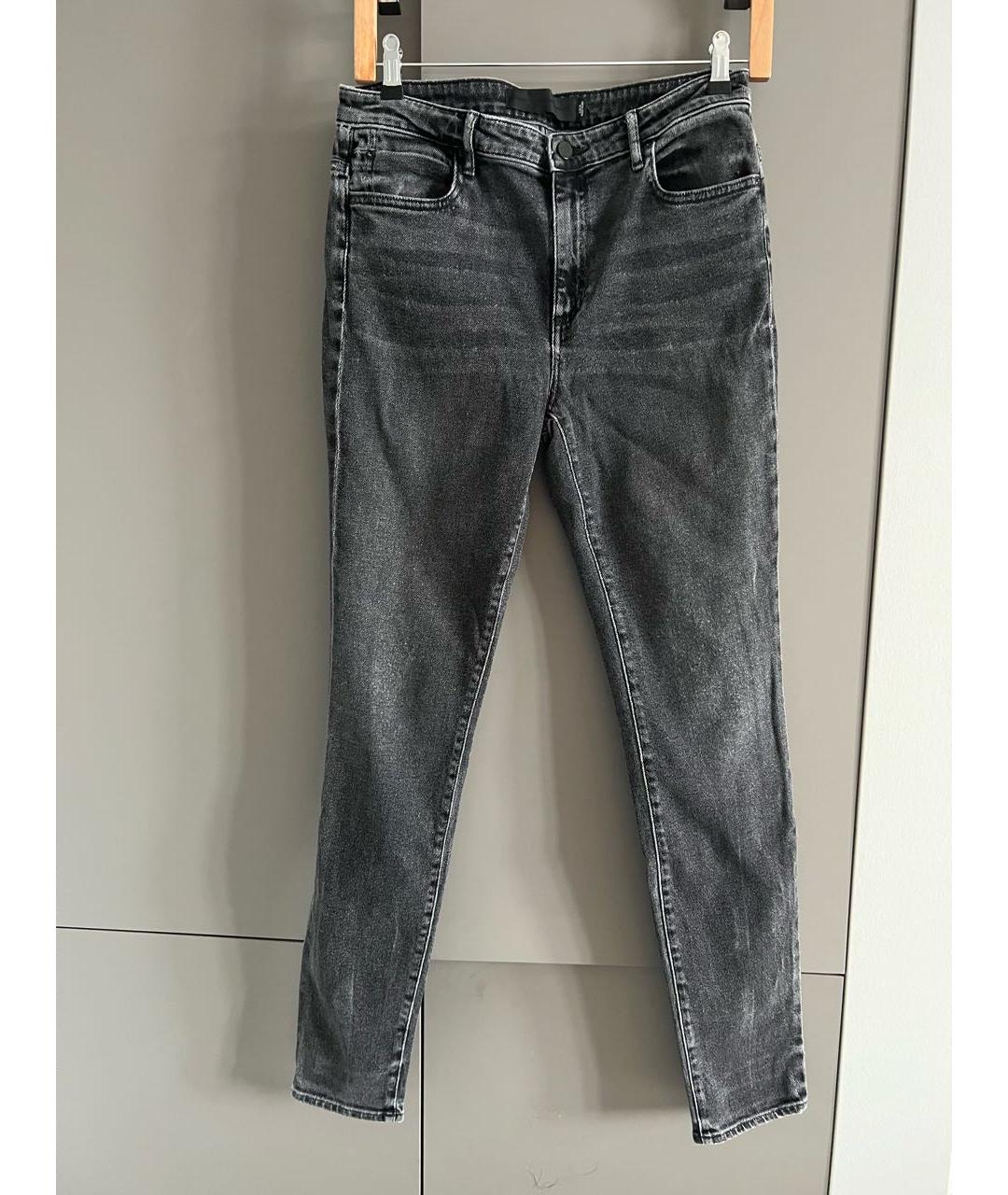 ALEXANDER WANG Серые хлопко-эластановые джинсы слим, фото 8