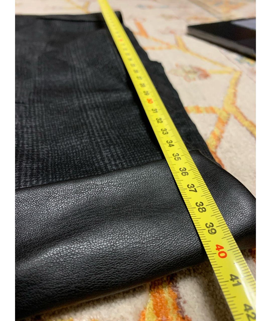 KARL LAGERFELD Черные полиэстеровые брюки узкие, фото 4