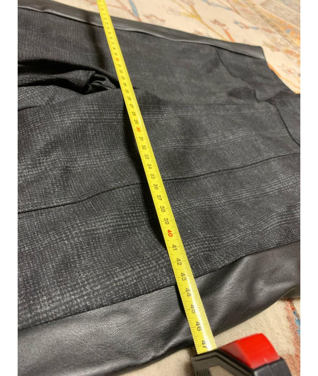 KARL LAGERFELD Черные полиэстеровые брюки узкие, фото 6