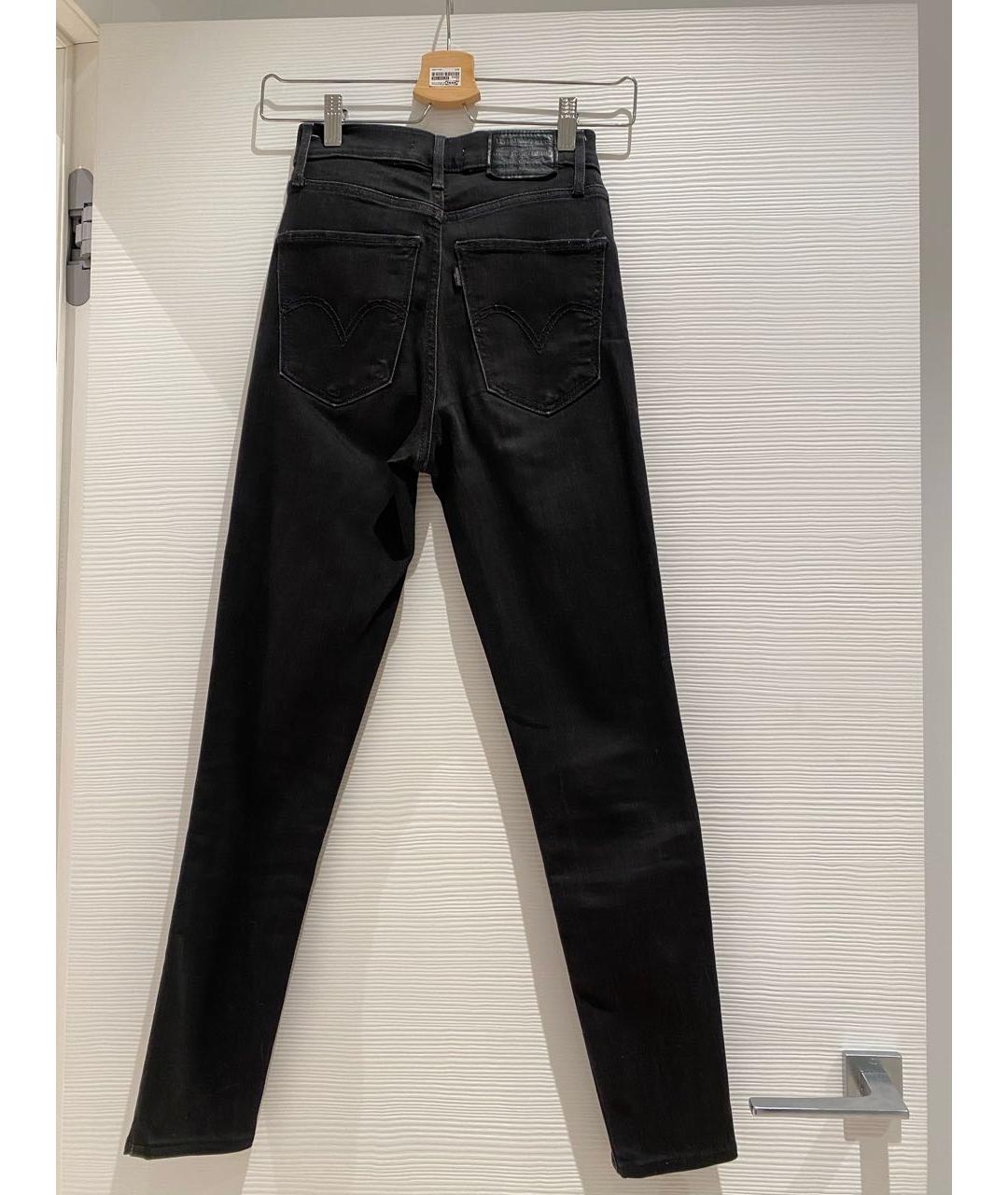 LEVI'S Черные хлопковые джинсы слим, фото 2
