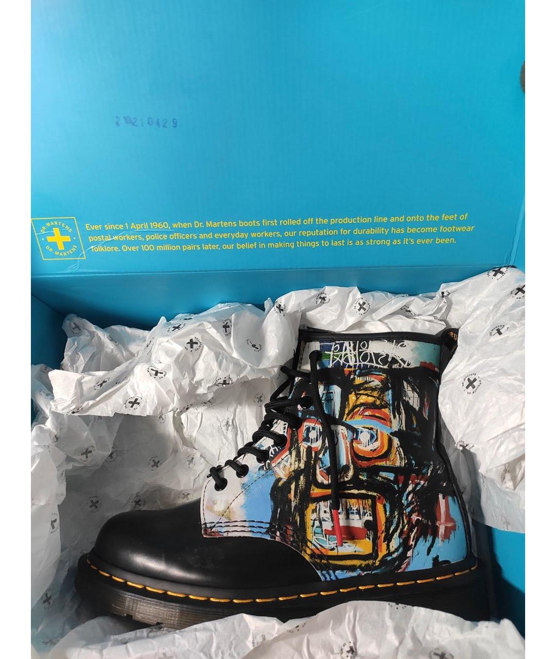 DR. MARTENS Черные кожаные ботинки, фото 3