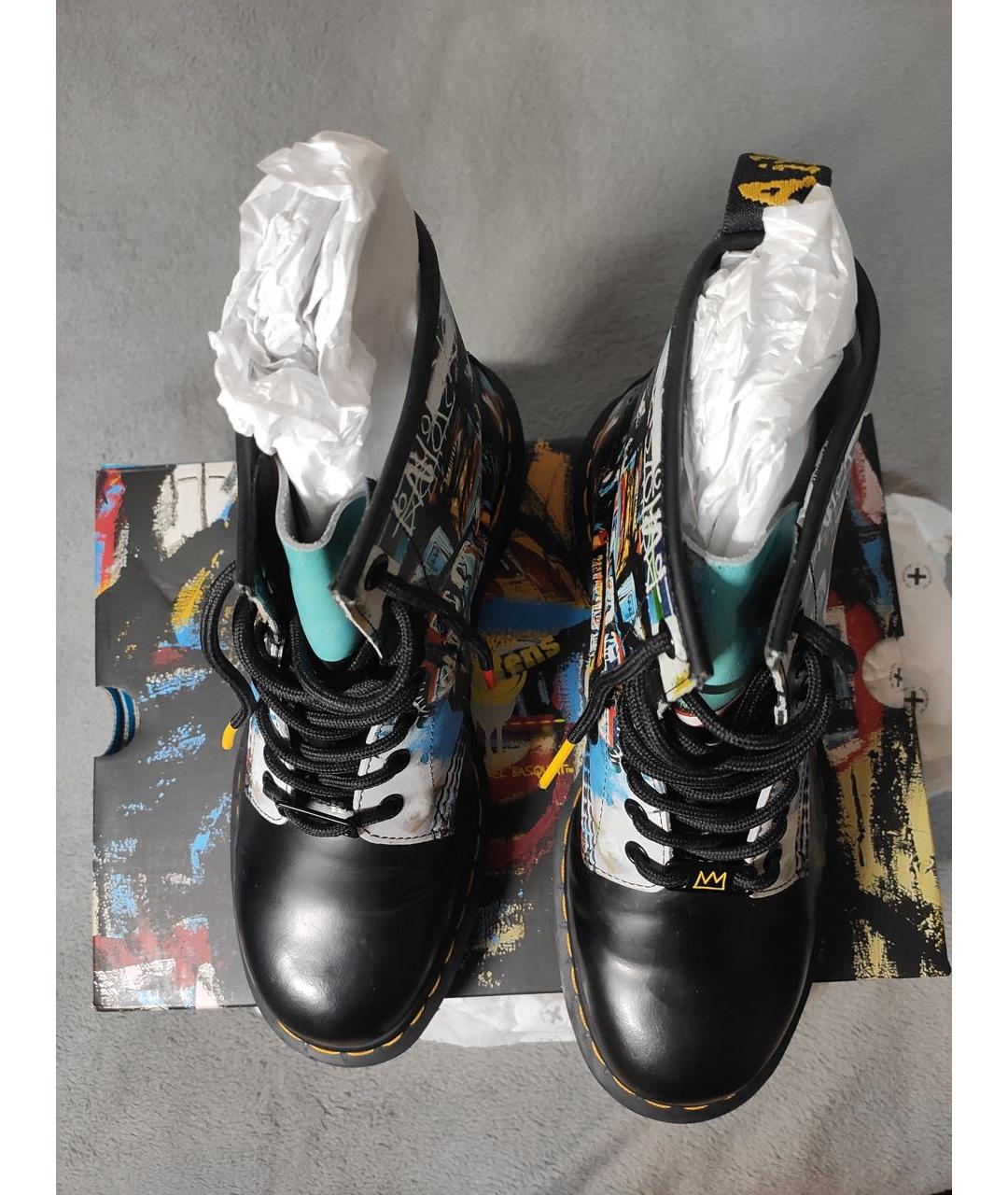 DR. MARTENS Черные кожаные ботинки, фото 2