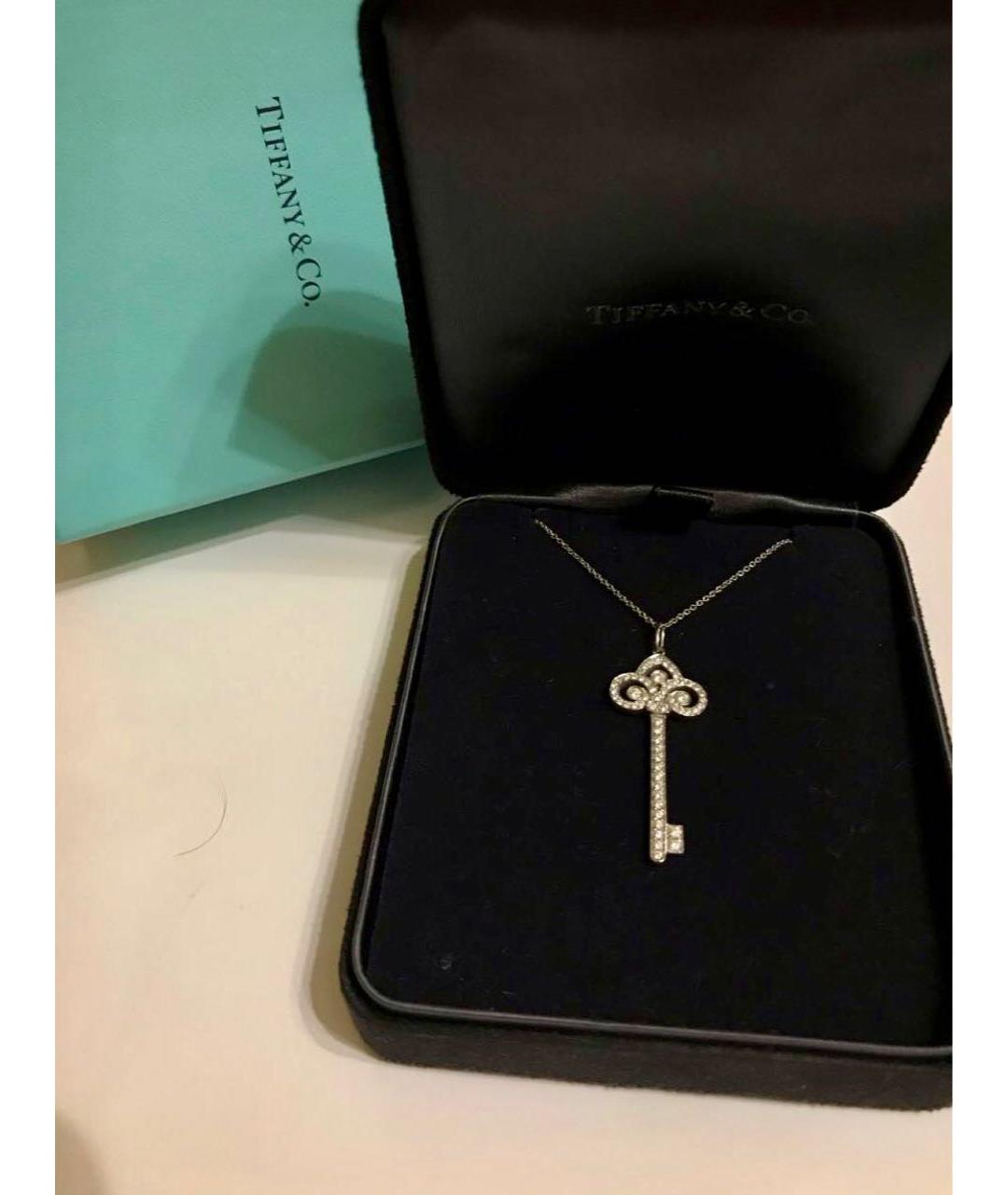 TIFFANY&CO Серебряная платиновая подвеска, фото 2