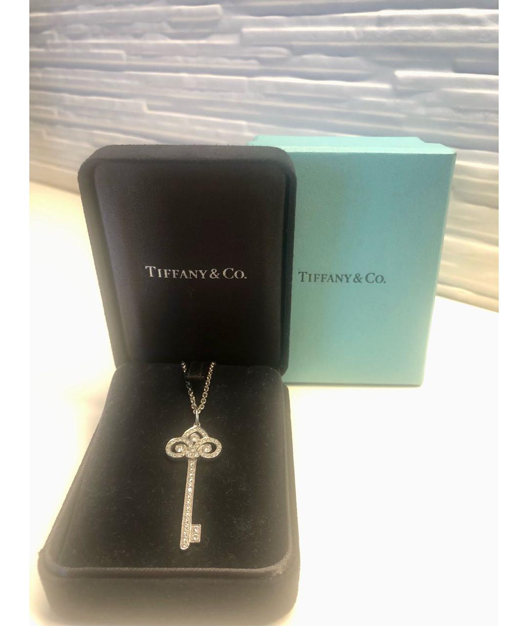 TIFFANY&CO Серебряная платиновая подвеска, фото 4