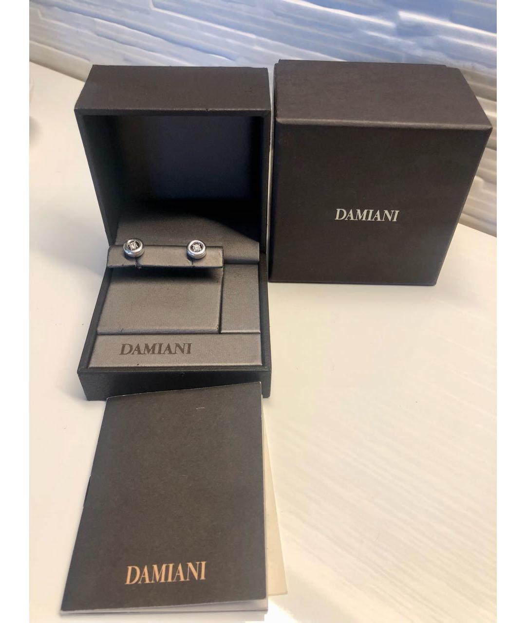 DAMIANI Серебряные серьги из белого золота, фото 2