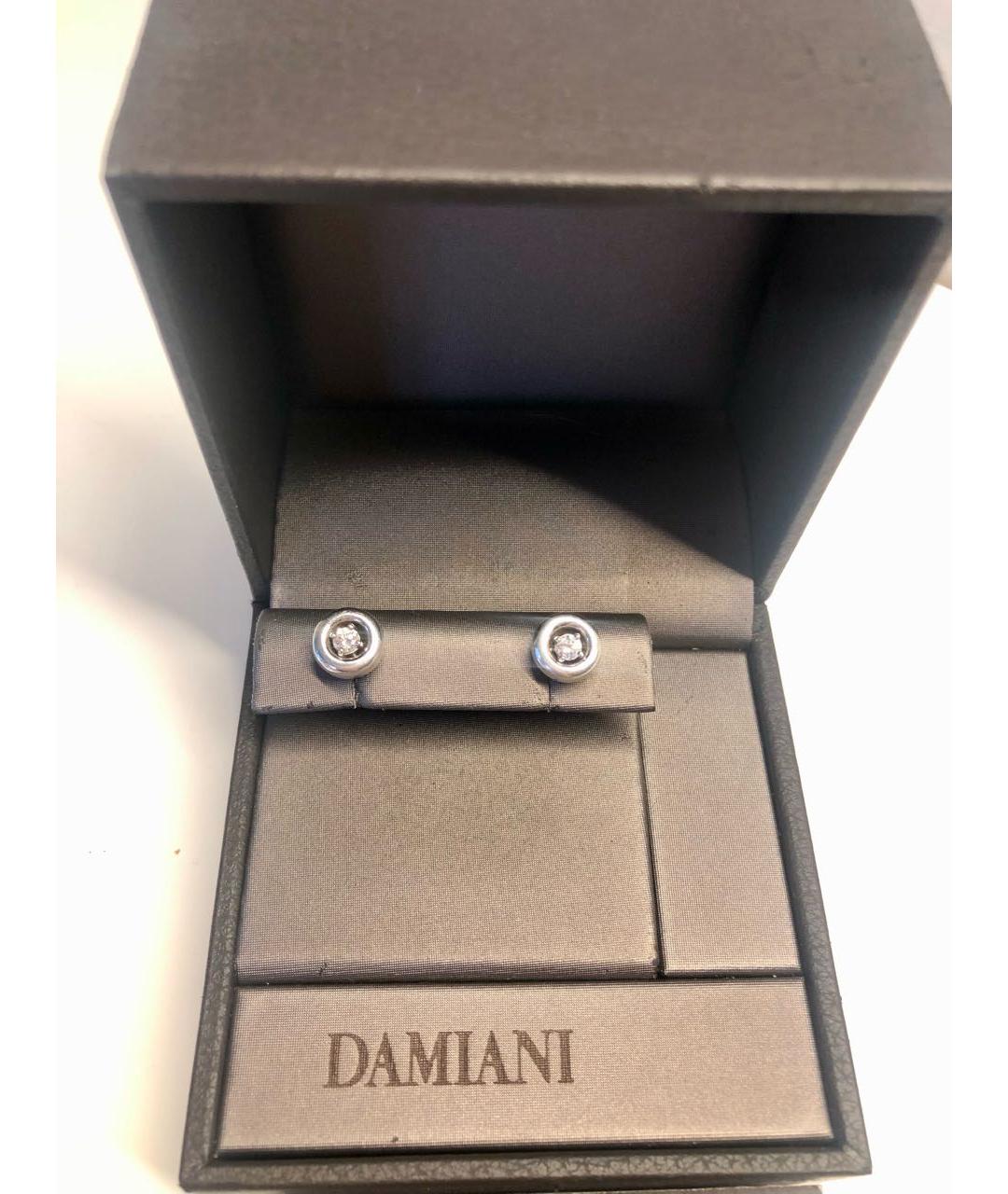 DAMIANI Серебряные серьги из белого золота, фото 7