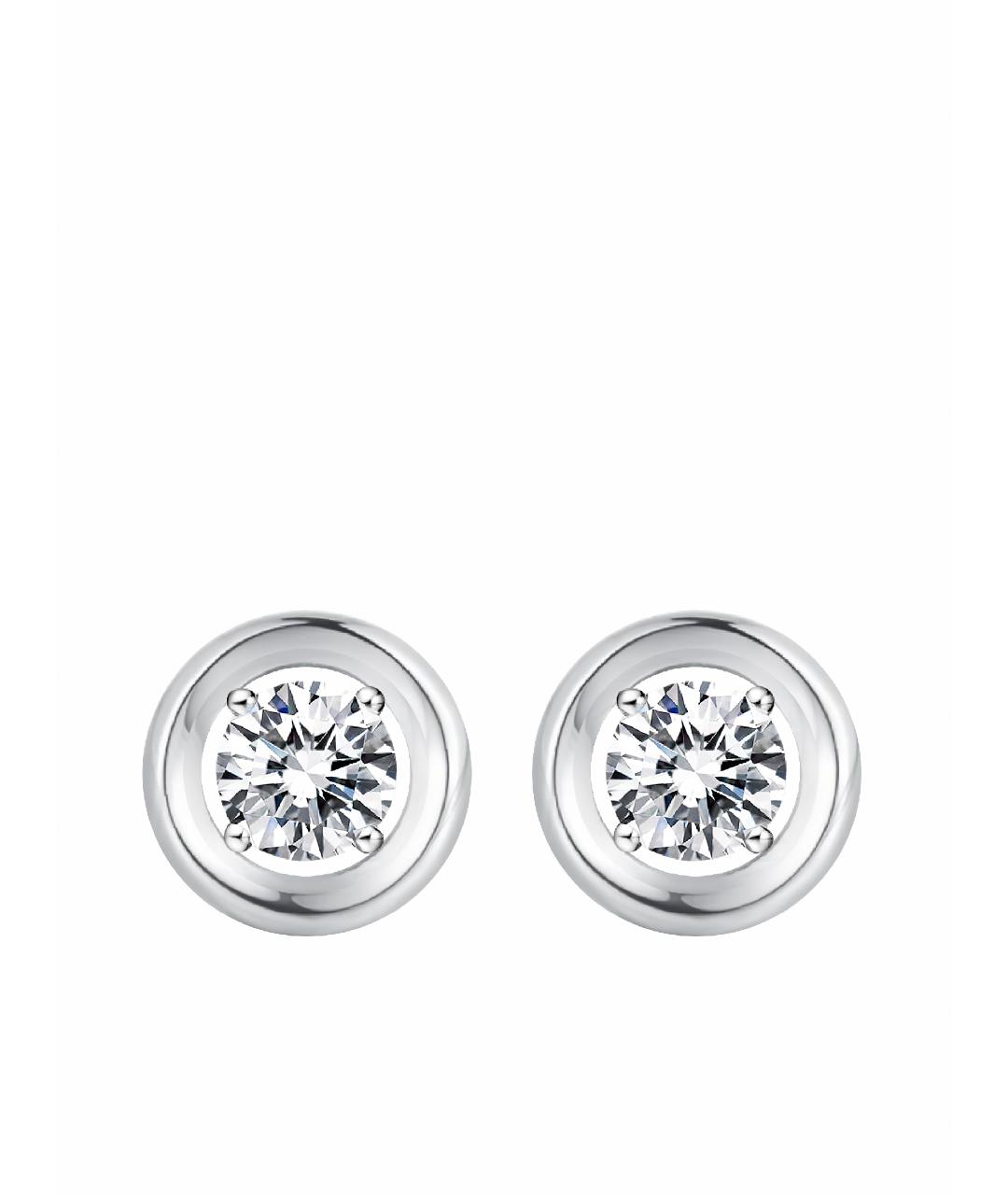 DAMIANI Серебряные серьги из белого золота, фото 1