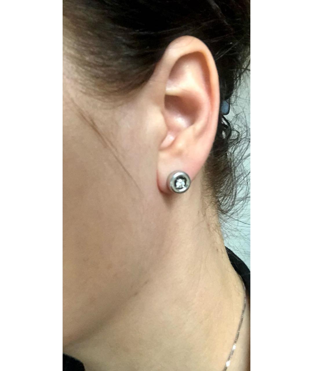 DAMIANI Серебряные серьги из белого золота, фото 4
