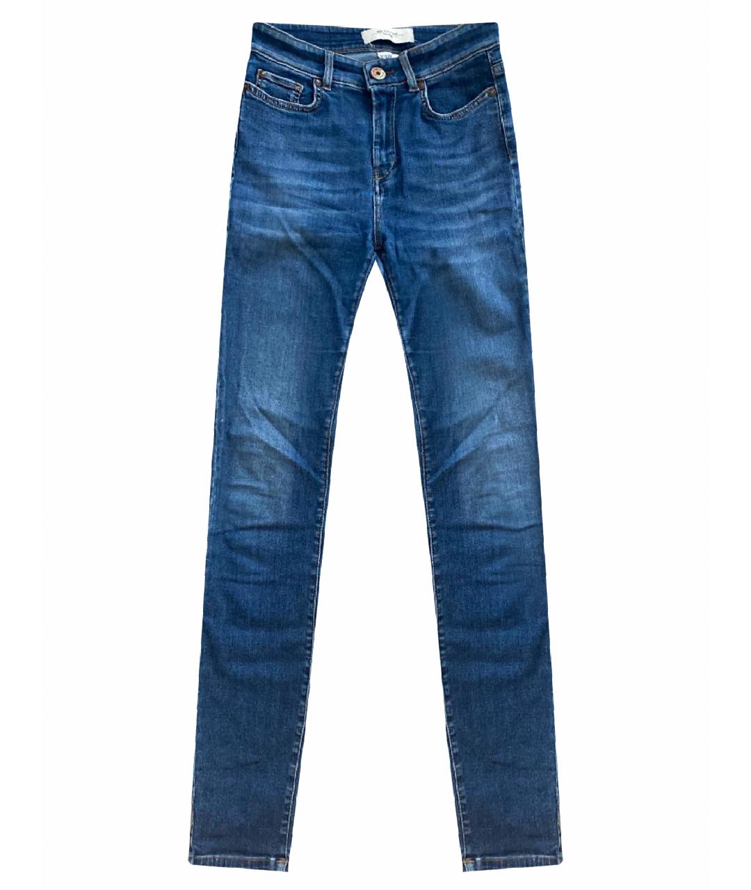 WEEKEND MAX MARA Синие хлопковые джинсы слим, фото 1