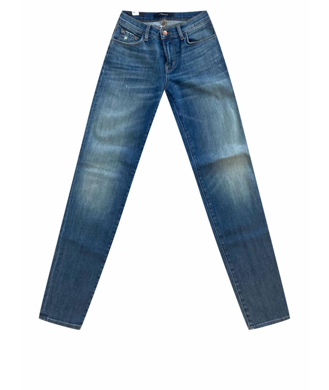 JBRAND Синие хлопковые джинсы слим, фото 1