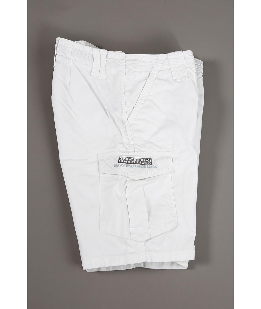 NAPAPIJRI Белые хлопко-эластановые шорты, фото 5