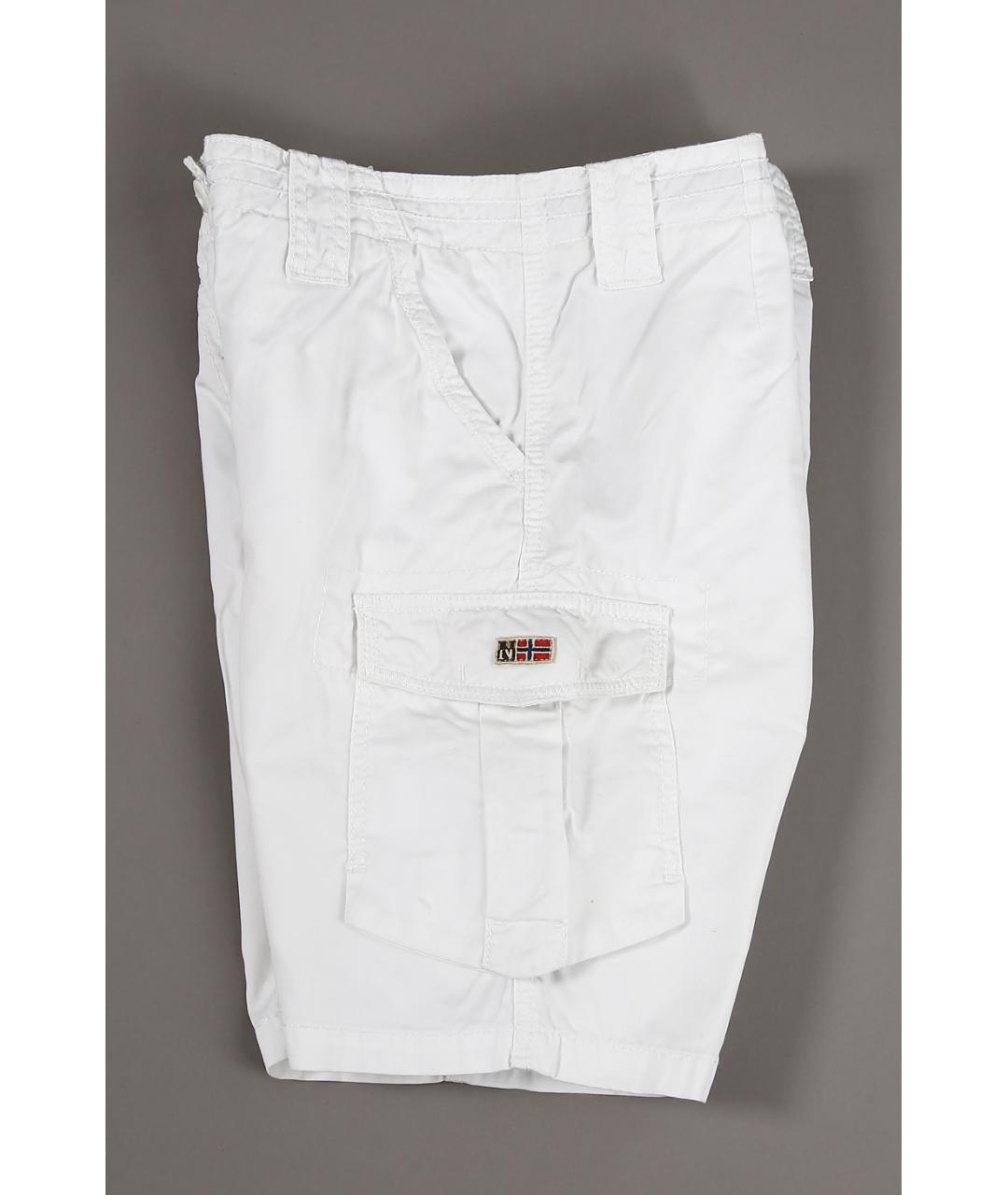 NAPAPIJRI Белые хлопко-эластановые шорты, фото 4