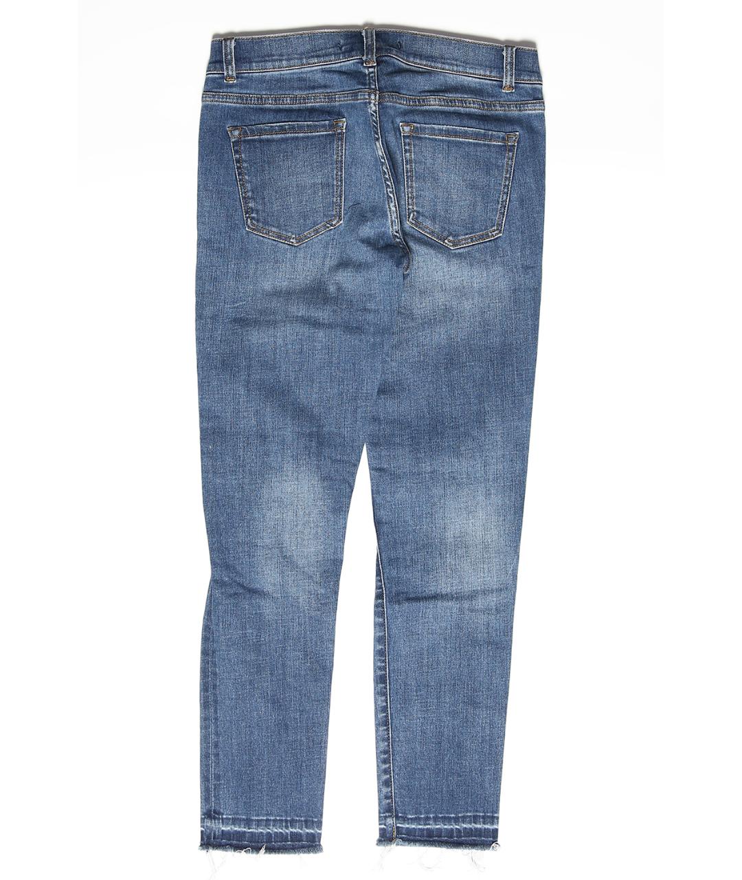 JBRAND Синие хлопковые прямые джинсы, фото 2