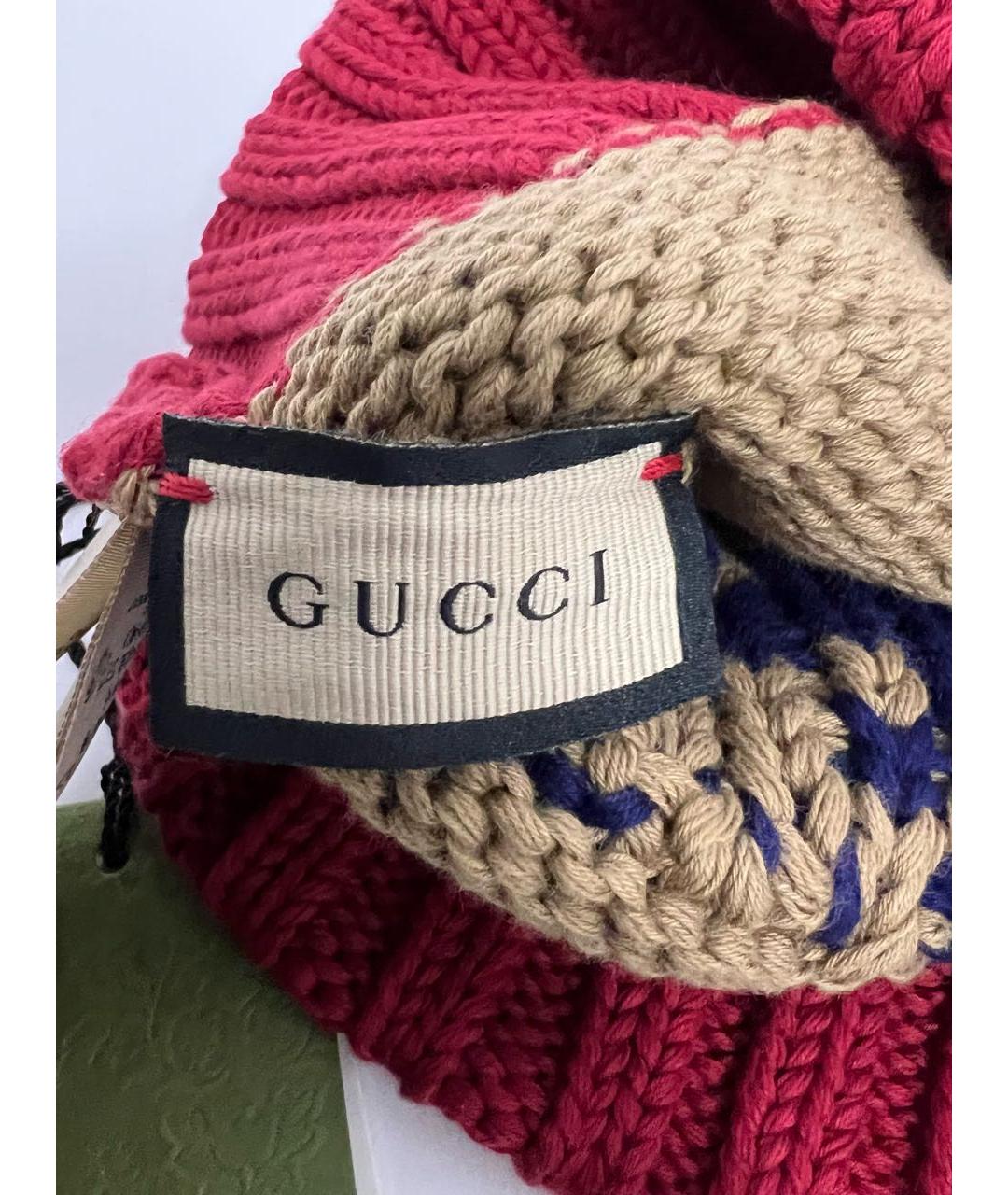 GUCCI Бежевая хлопковая шапка, фото 5