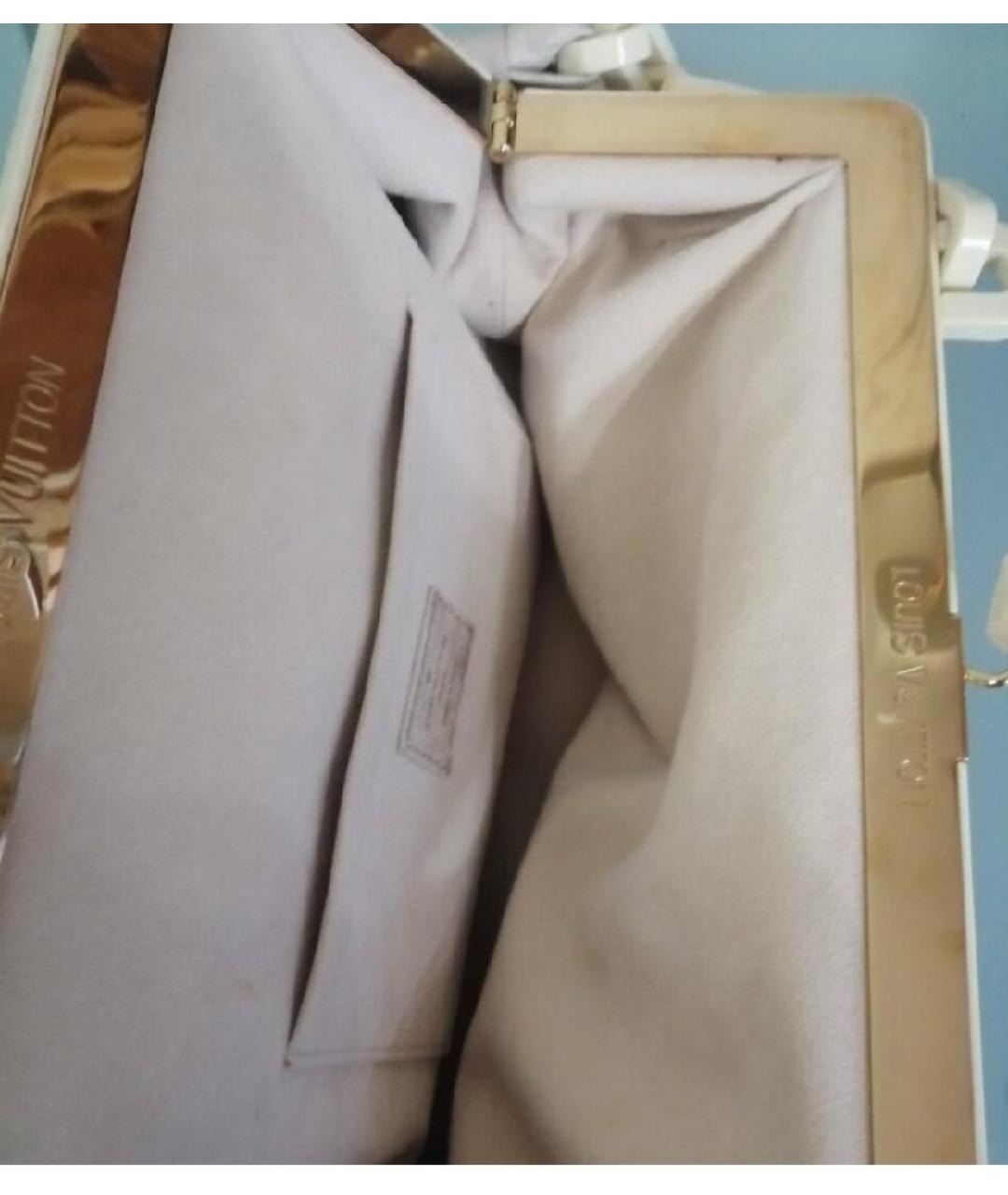 LOUIS VUITTON Кожаная сумка с короткими ручками, фото 4