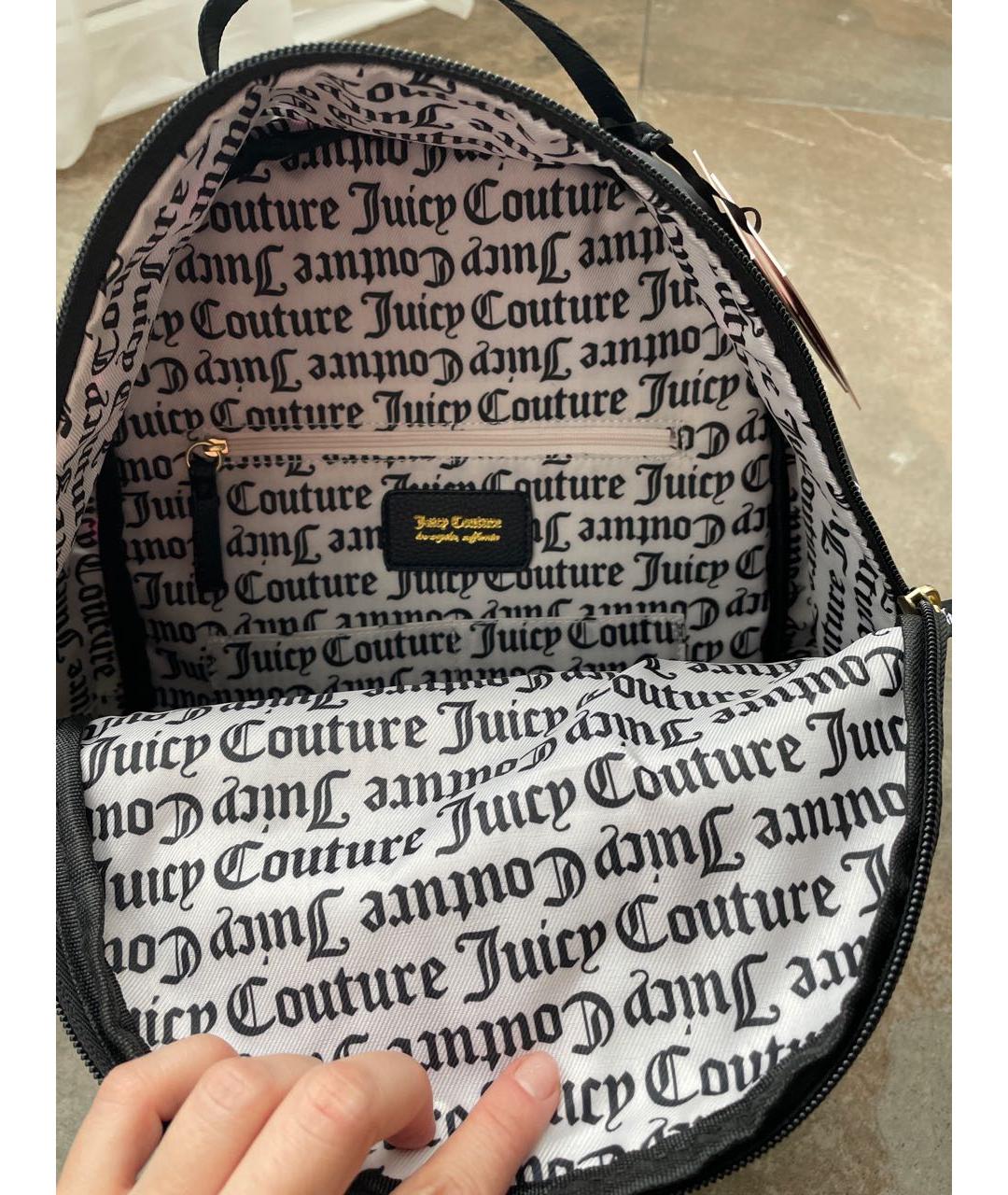 JUICY COUTURE Черный тканевый рюкзак, фото 3