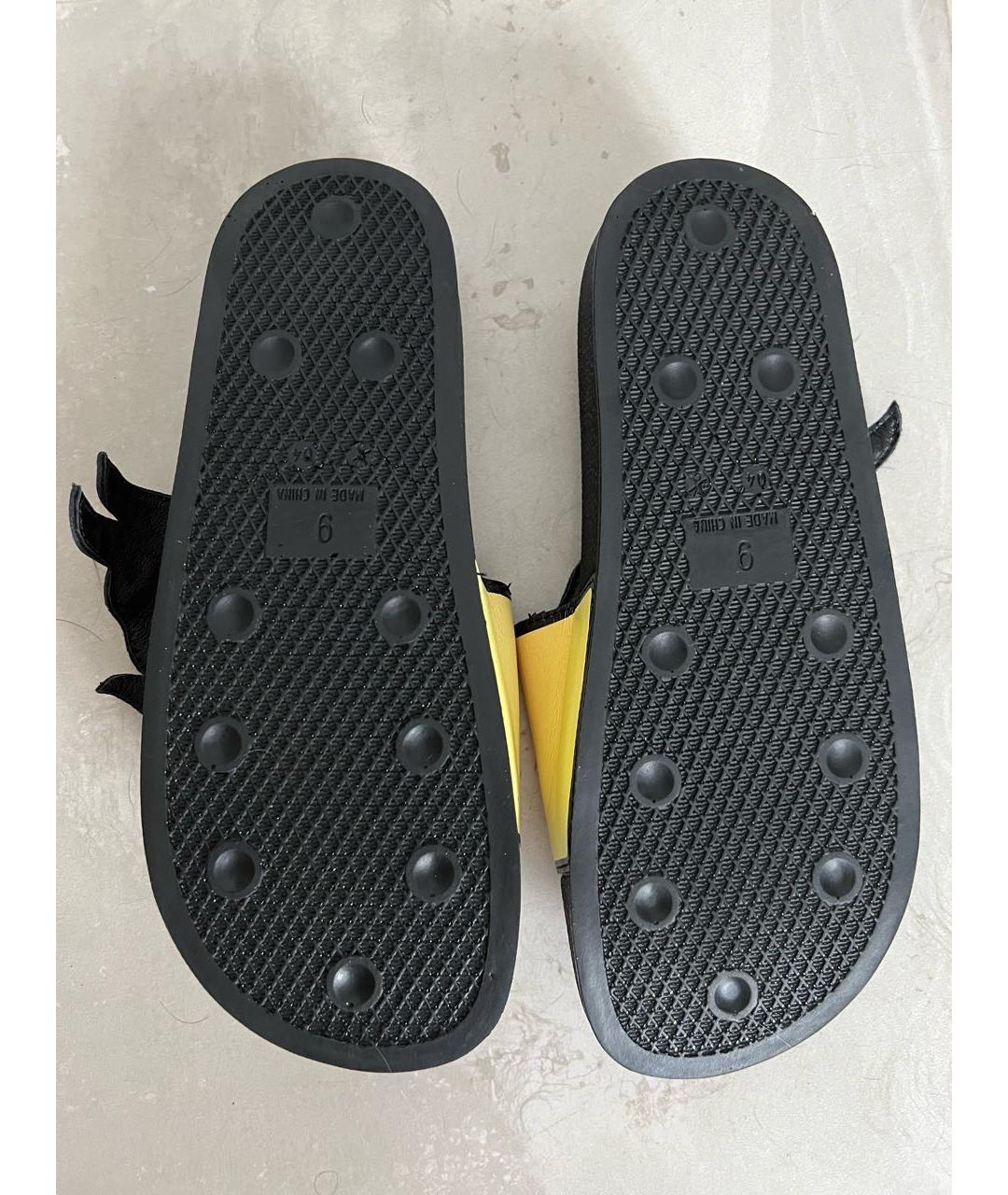 ADIDAS Черные шлепанцы, фото 4
