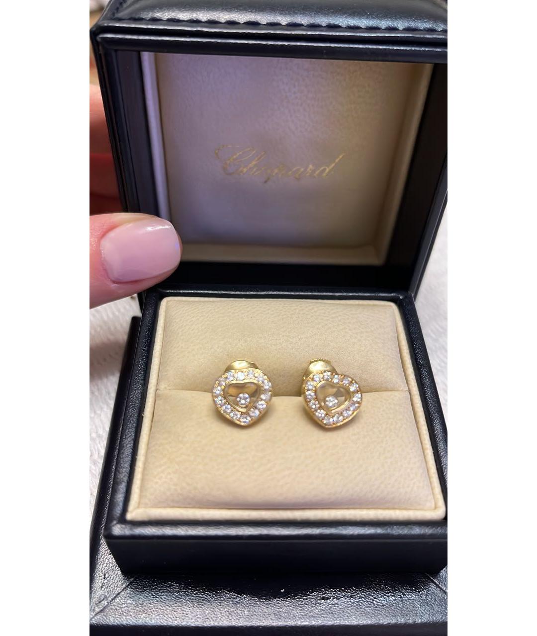 CHOPARD Желтые серьги из желтого золота, фото 4