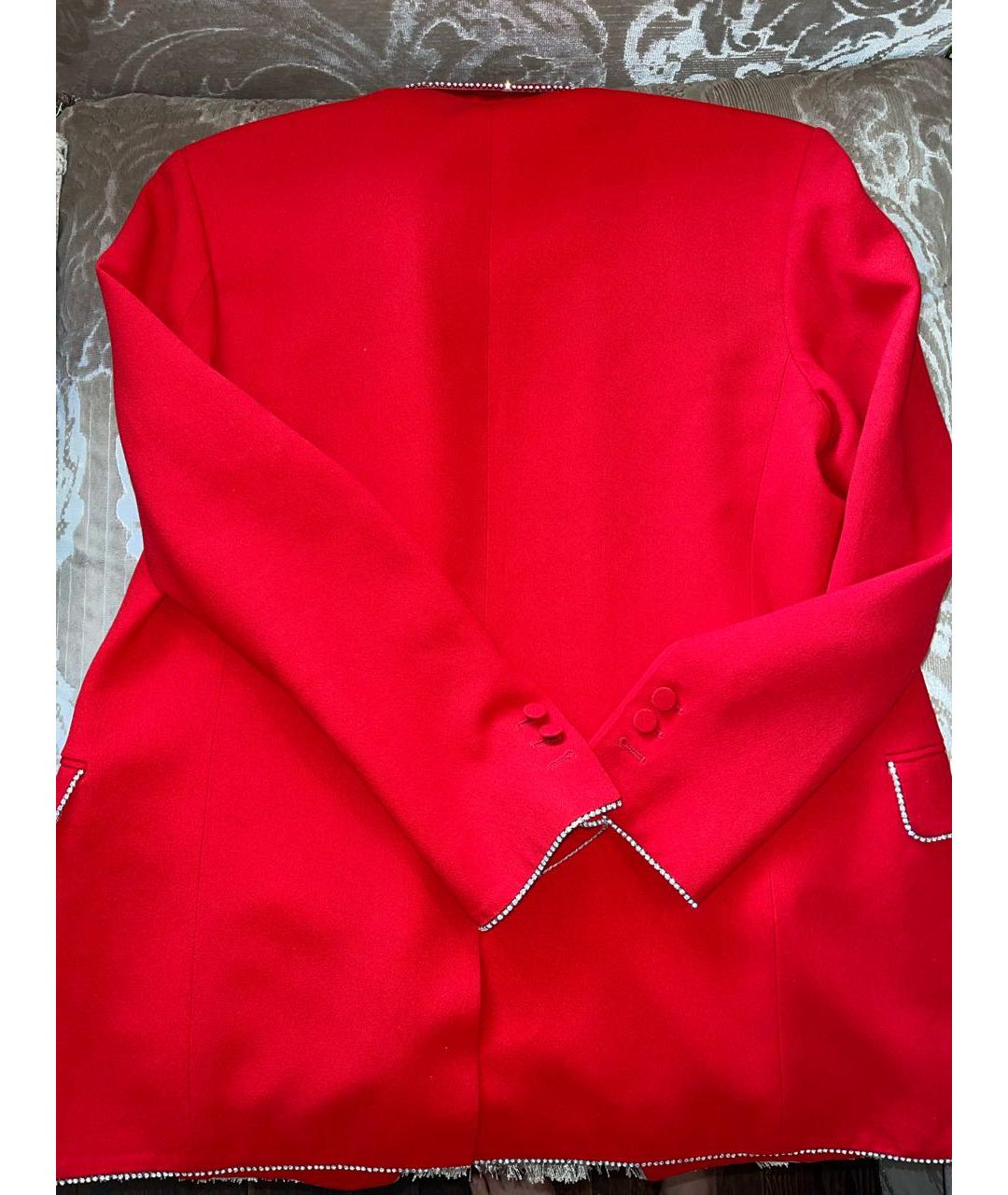 MSGM Красный вискозный жакет/пиджак, фото 2
