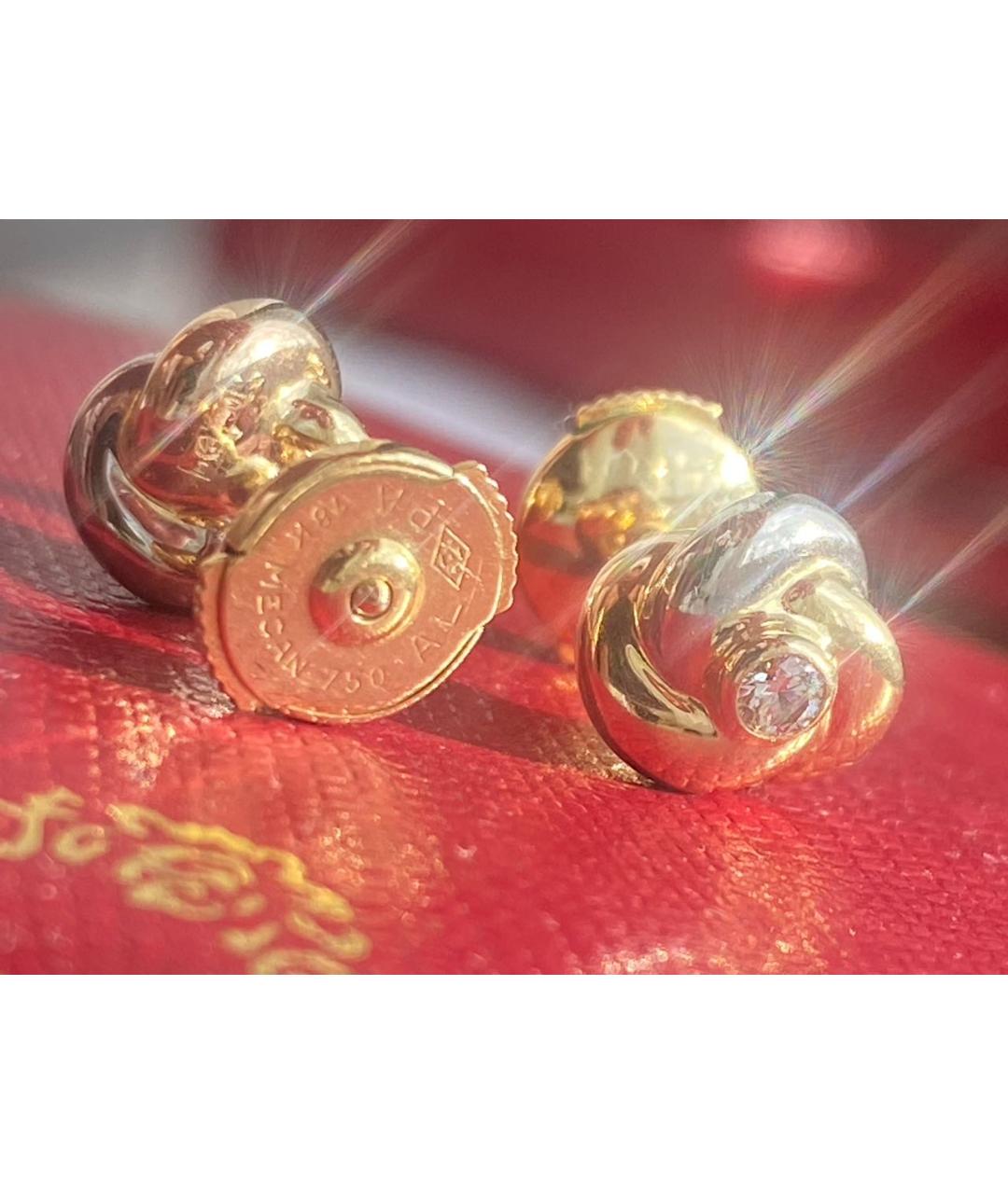 CARTIER Золотые серьги из розового золота, фото 6