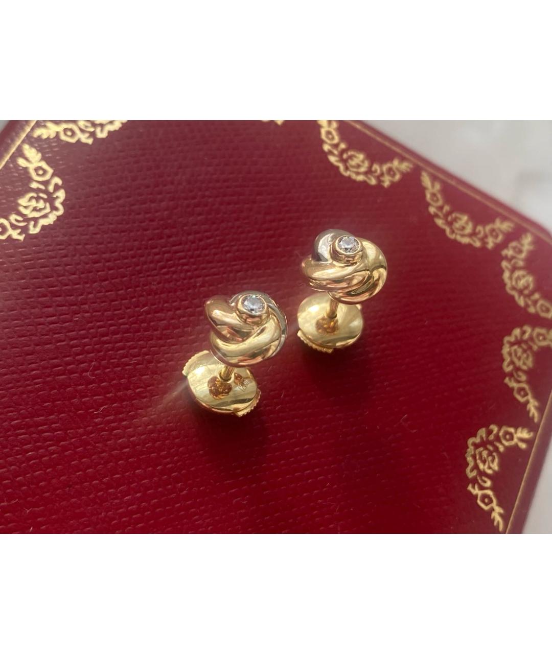CARTIER Золотые серьги из розового золота, фото 2