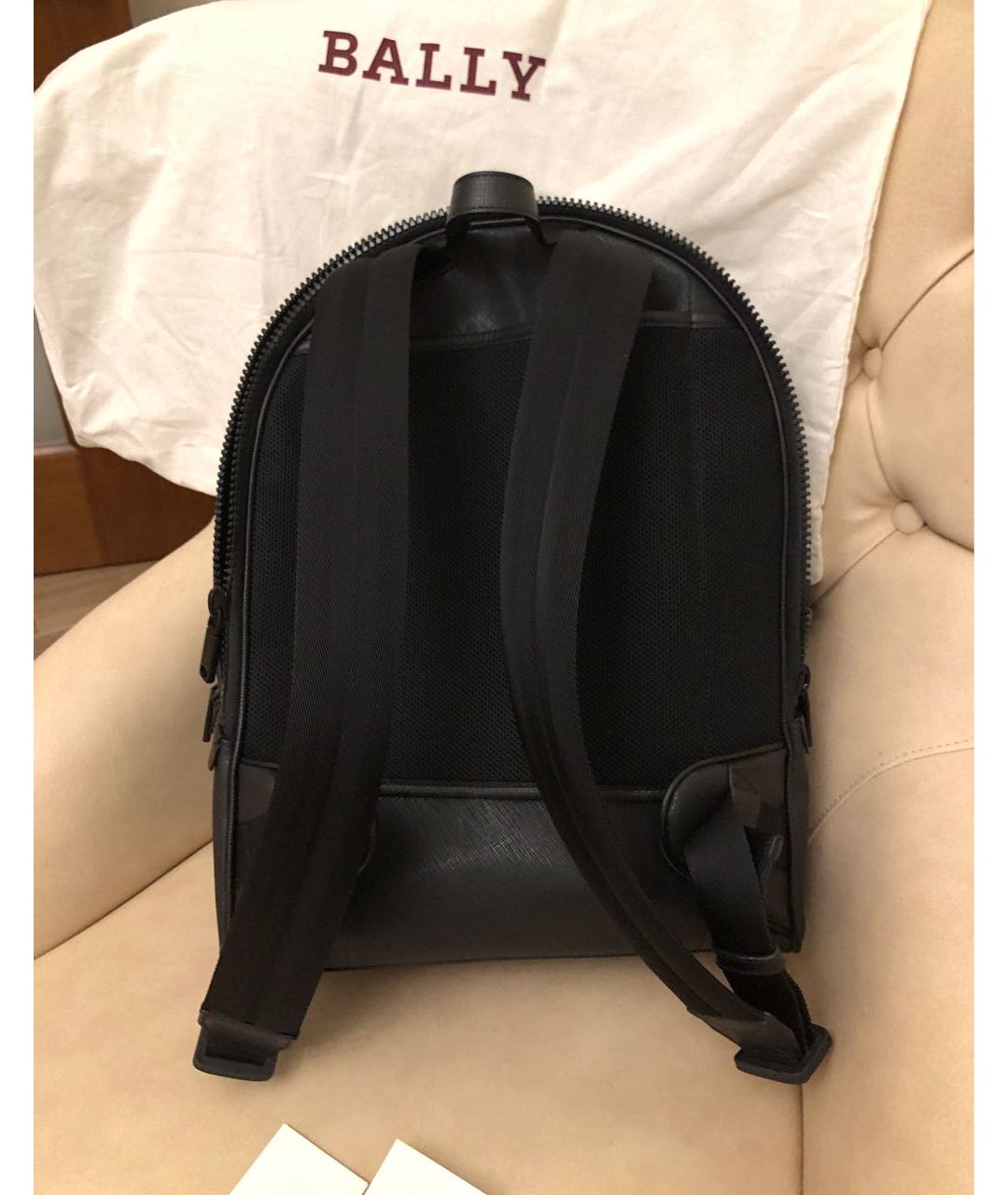 BALLY Черный синтетический рюкзак, фото 3