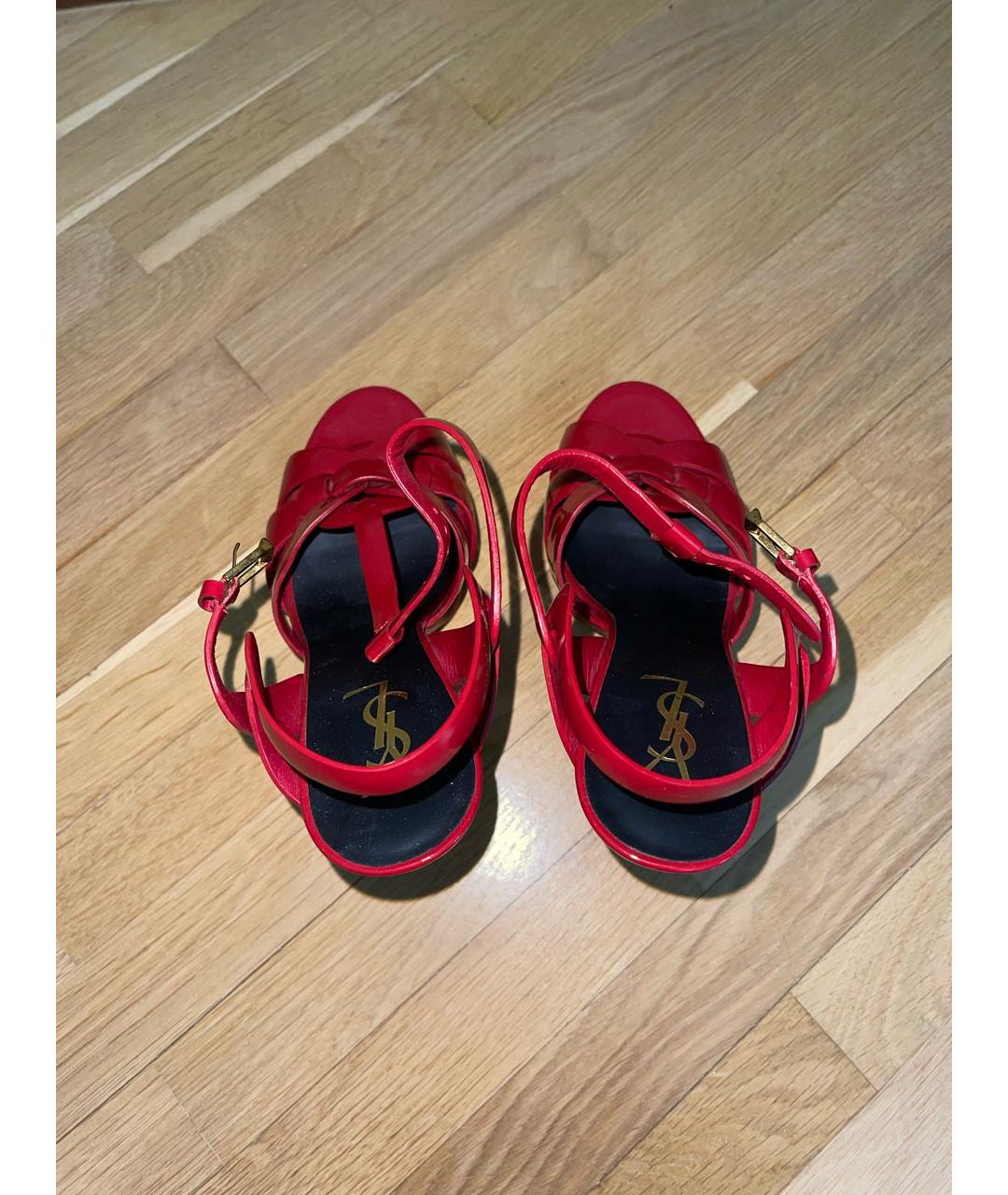 SAINT LAURENT Красные туфли, фото 3