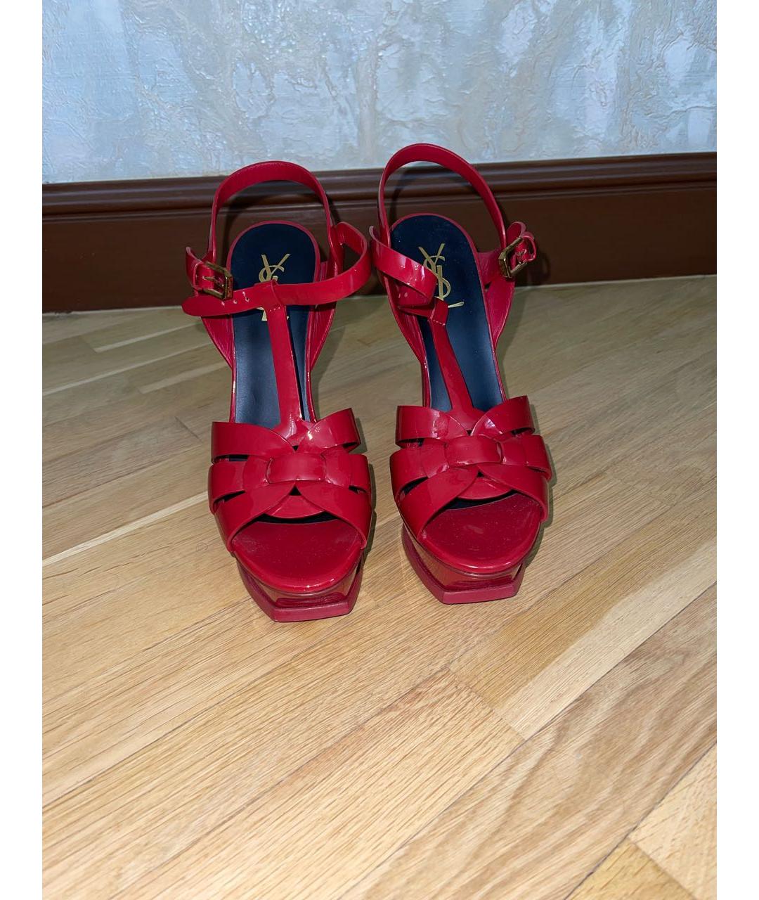 SAINT LAURENT Красные туфли, фото 2