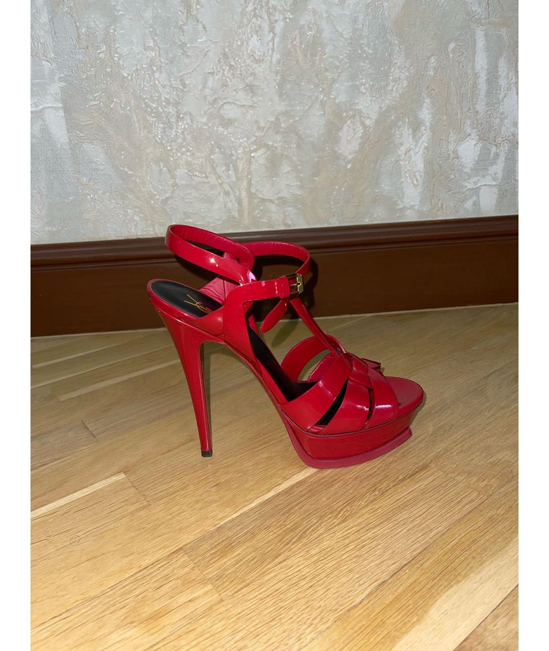 SAINT LAURENT Красные туфли, фото 5