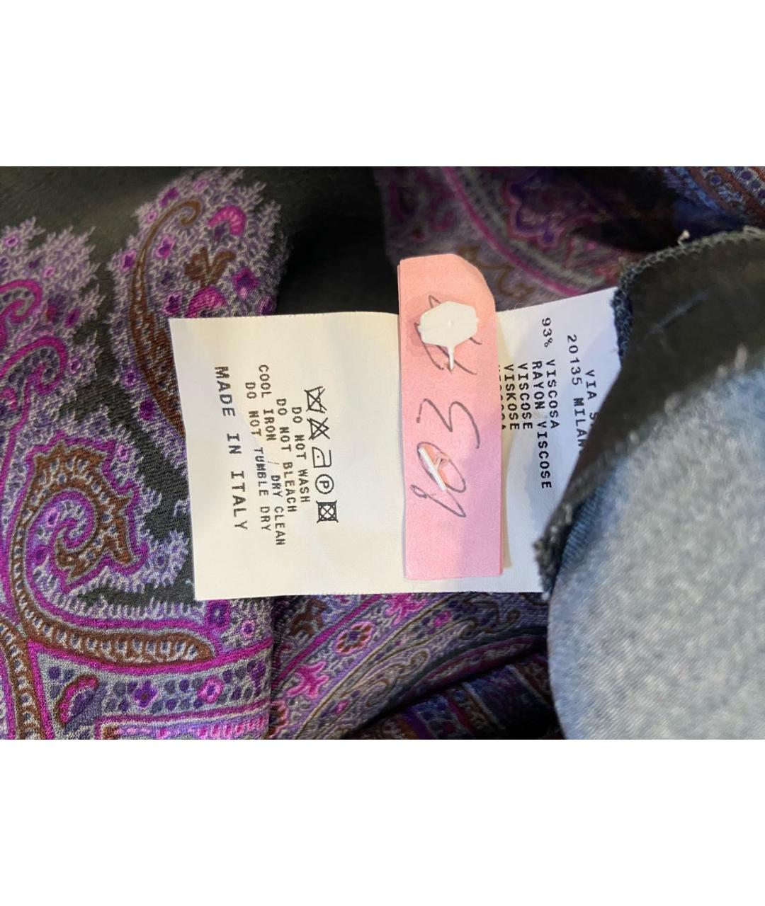ETRO Мульти вискозное коктейльное платье, фото 8