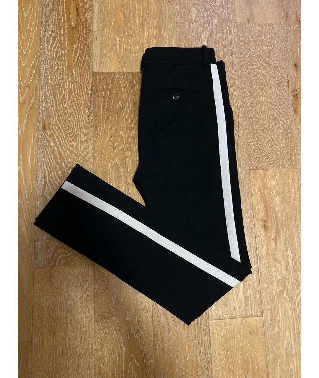 GUCCI Черные вискозные прямые брюки, фото 3