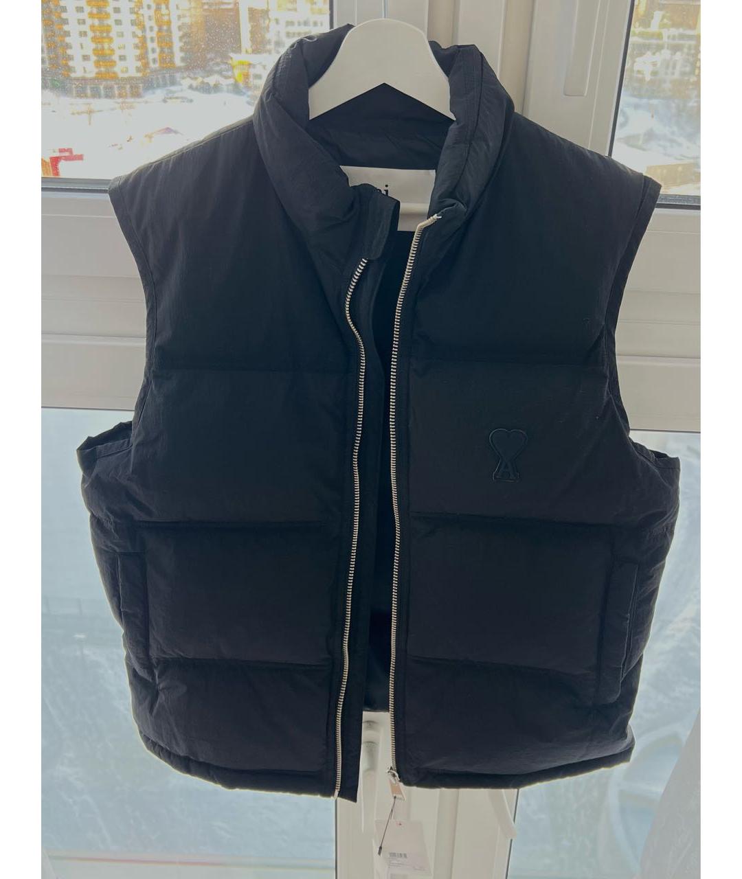 AMI Черный полиамидовый жилет, фото 9