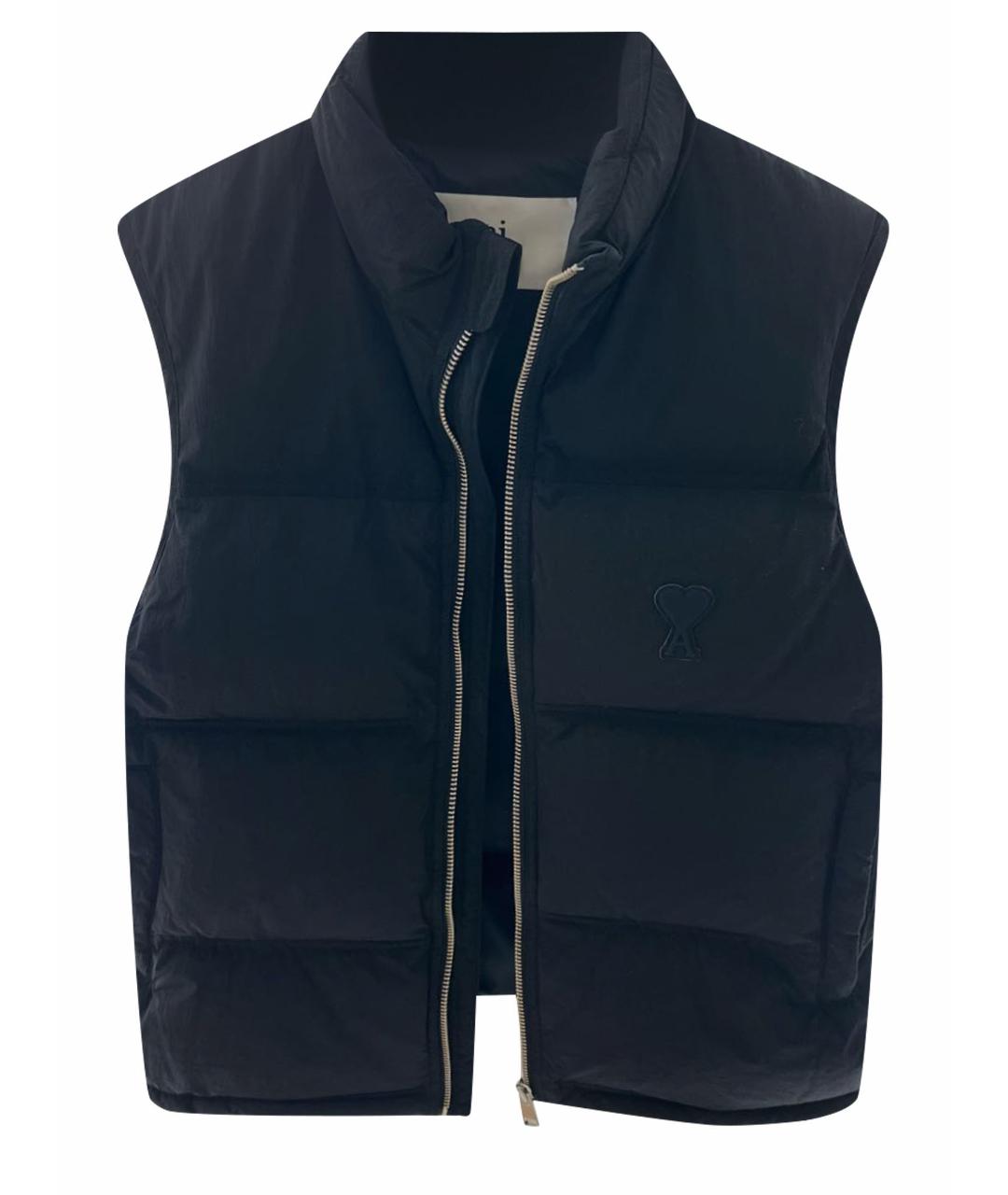 AMI Черный полиамидовый жилет, фото 1