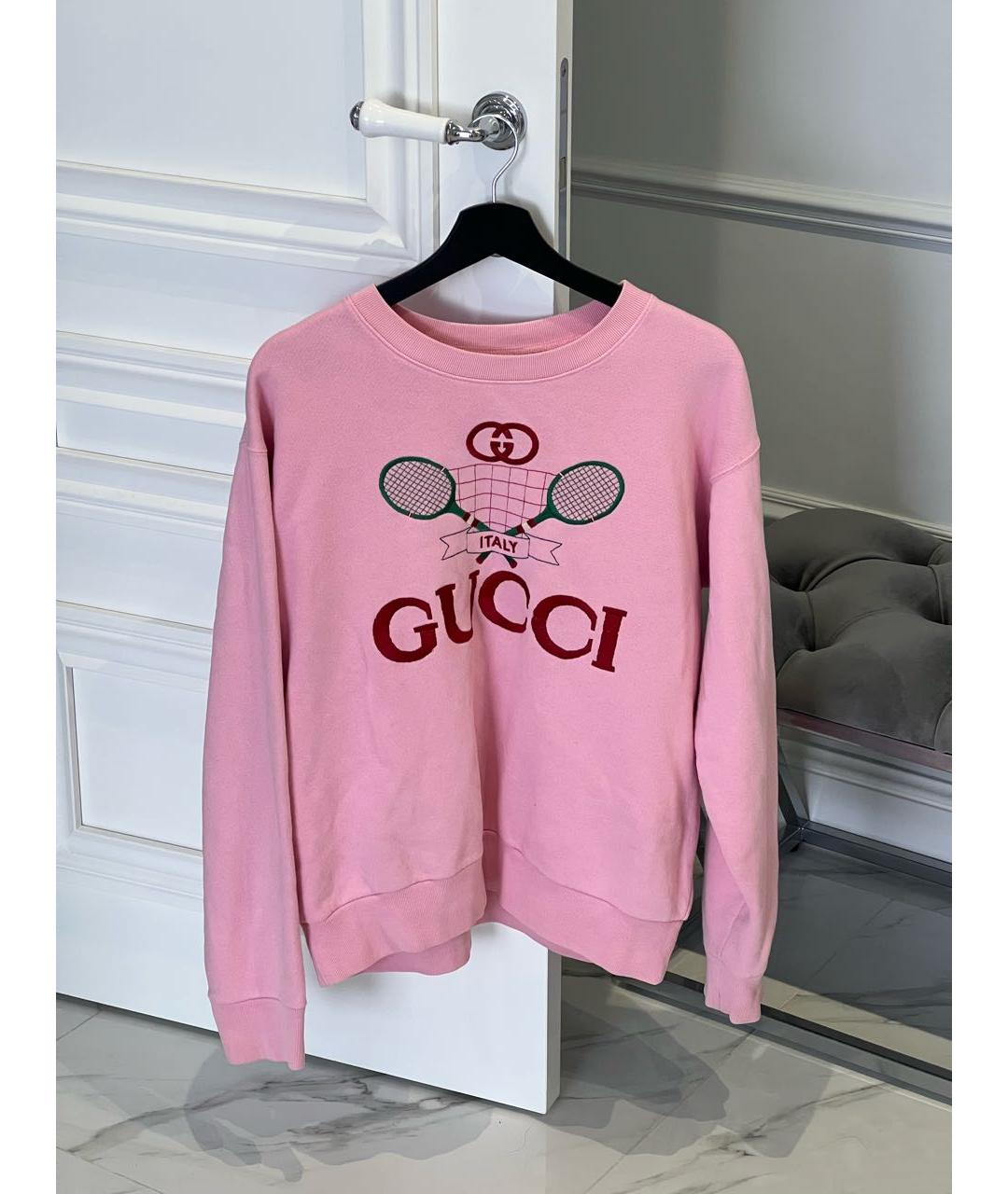 Pink gucci tennis crewneck sale