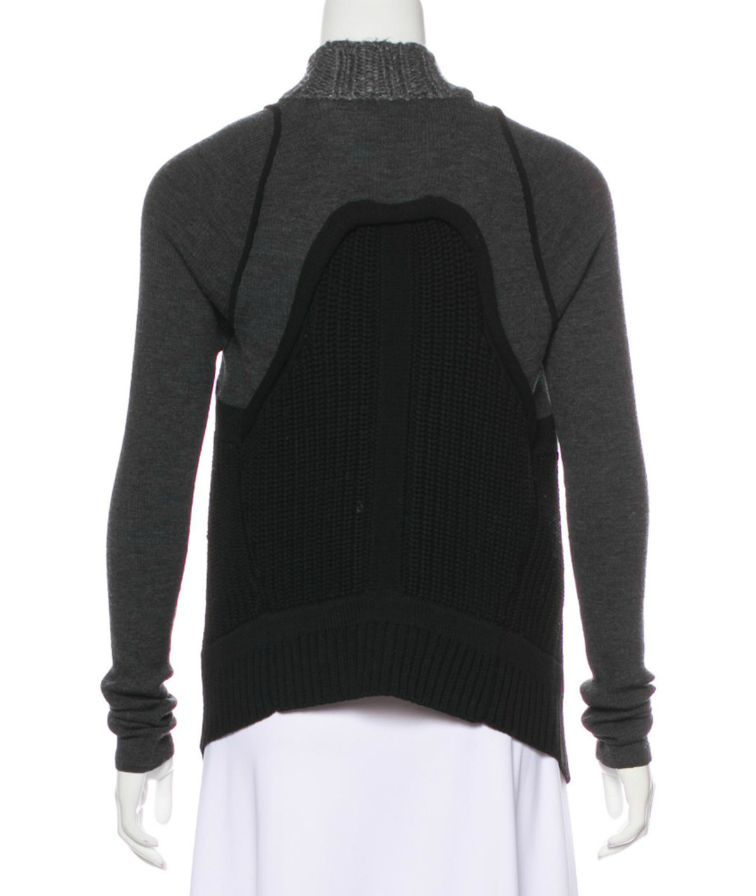 VERA WANG Серый шерстяной джемпер / свитер, фото 3
