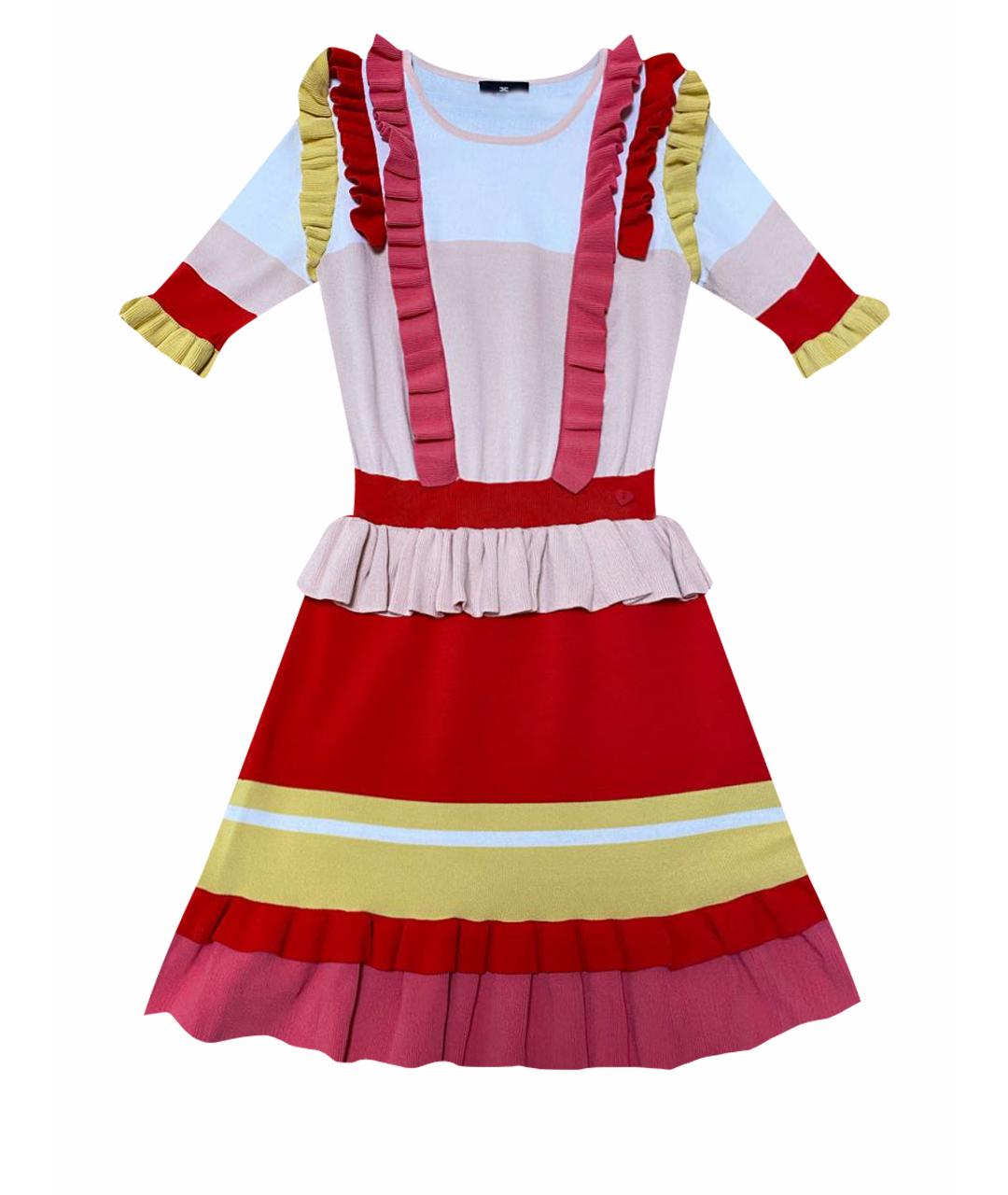 ELISABETTA FRANCHI Мульти вискозное повседневное платье, фото 1