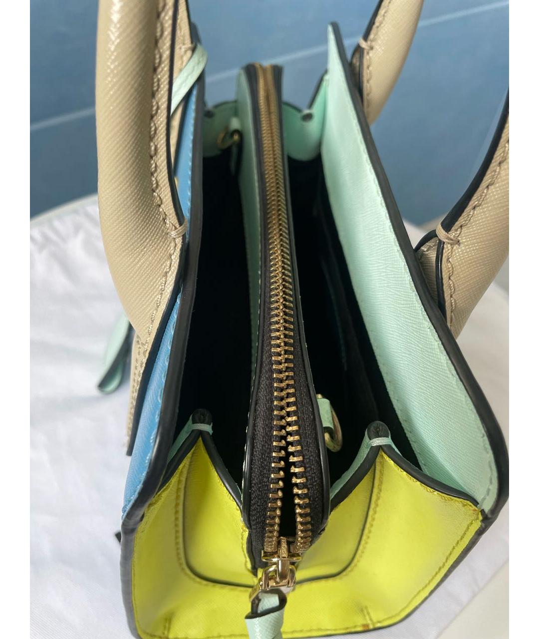 MARC JACOBS Голубая кожаная сумка тоут, фото 4
